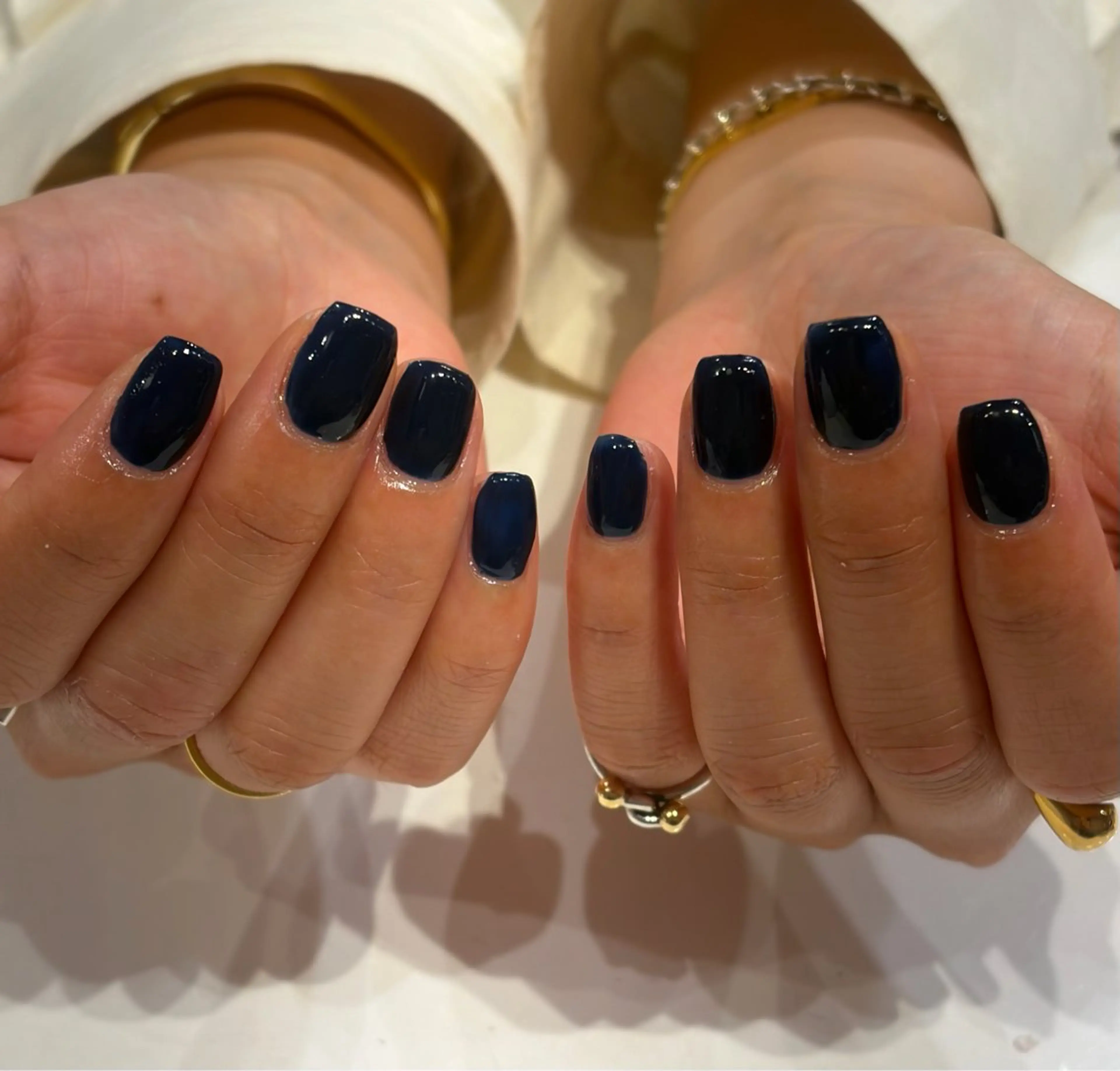 ネイル ワンカラーネイル SHELL NAIL ホノカ🤍のネイルデザイン