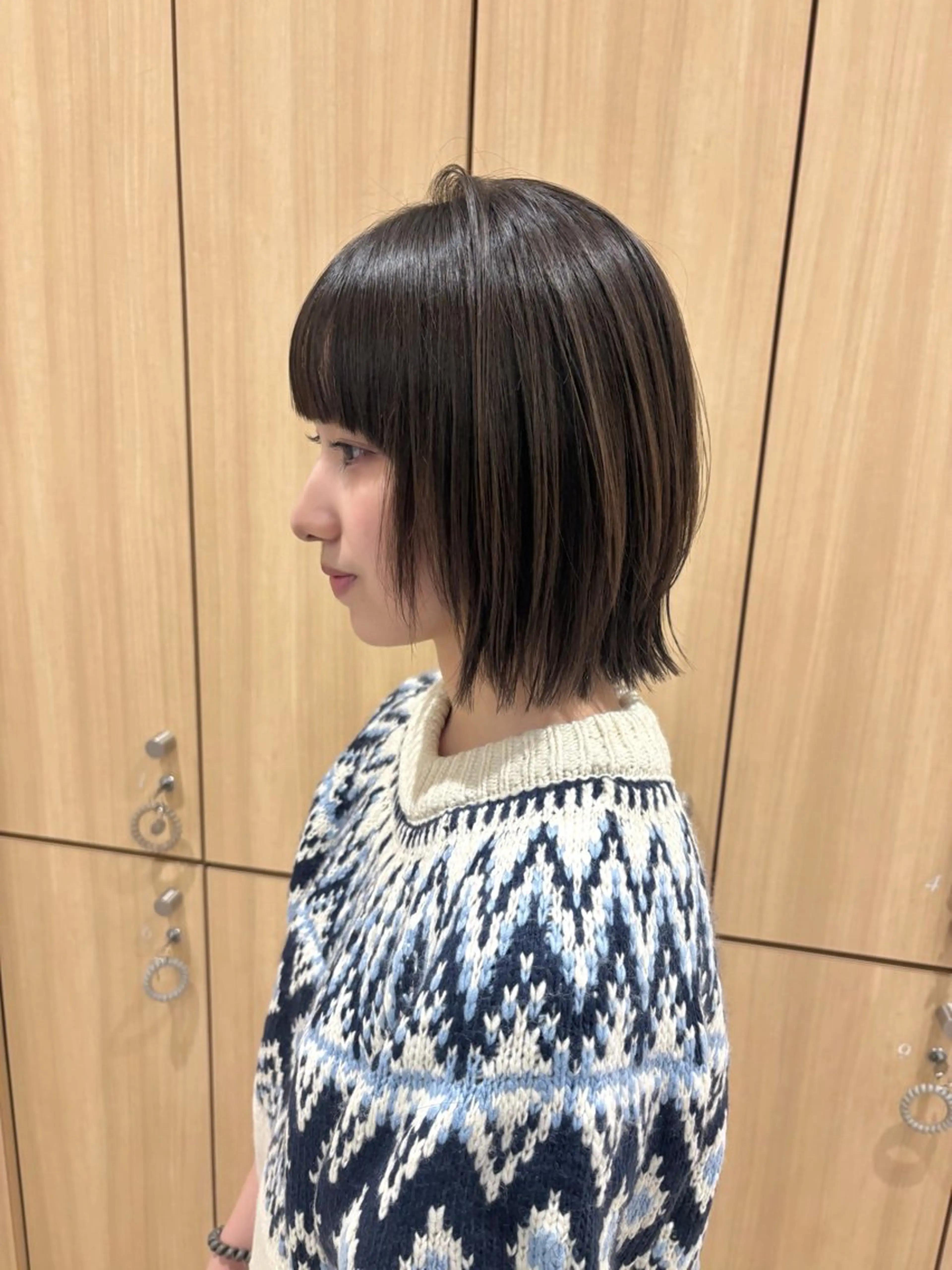 ショート ボブレイヤー ボブ レイヤーカット カット ✧HINA✧ 韓国風/レイヤーのヘアスタイル