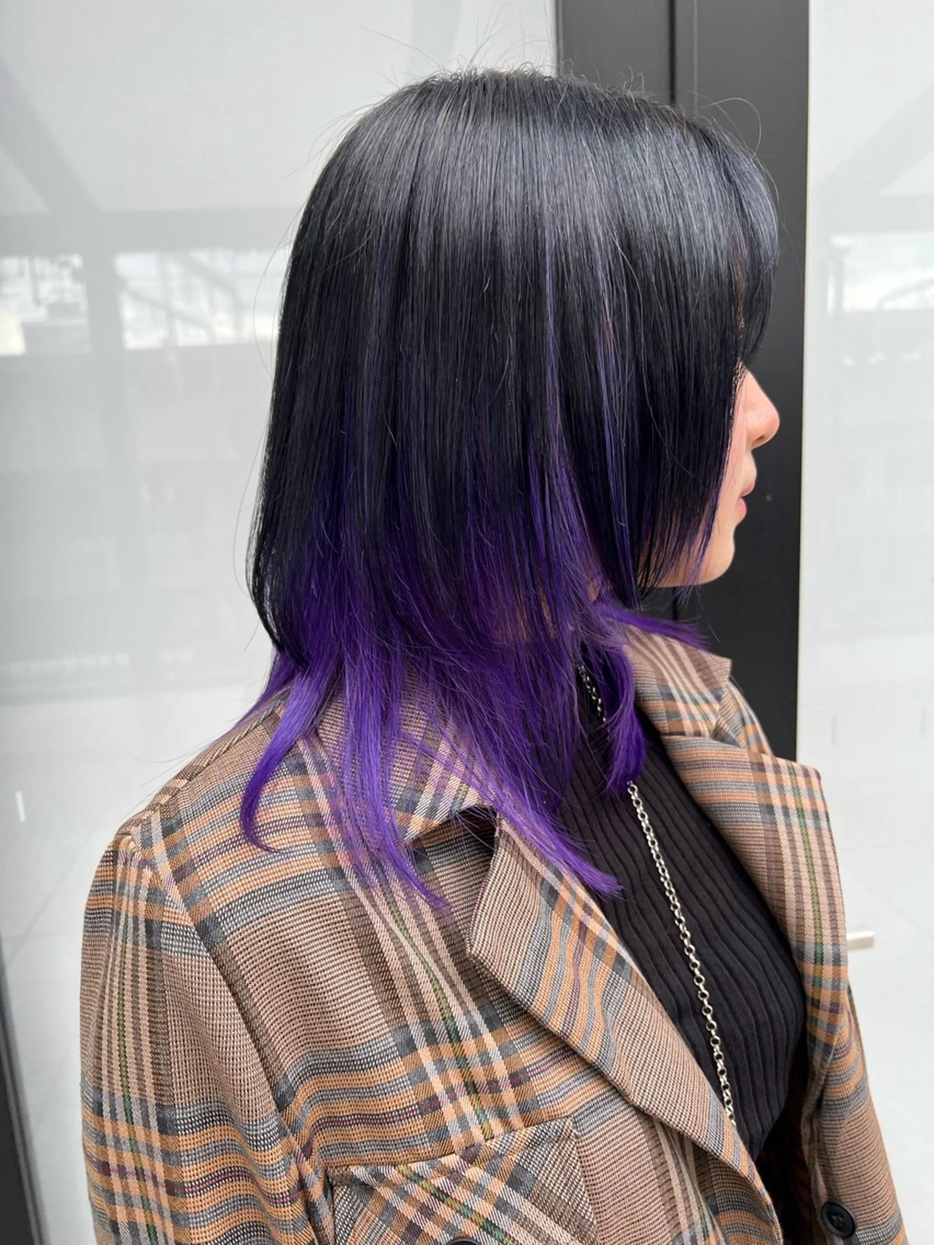 ミディアム カラー ブリーチ 透明感カラー 髪質改善 トリートメント ヘアカラー ブリーチカラー/ 岩破瑞希のヘアスタイル