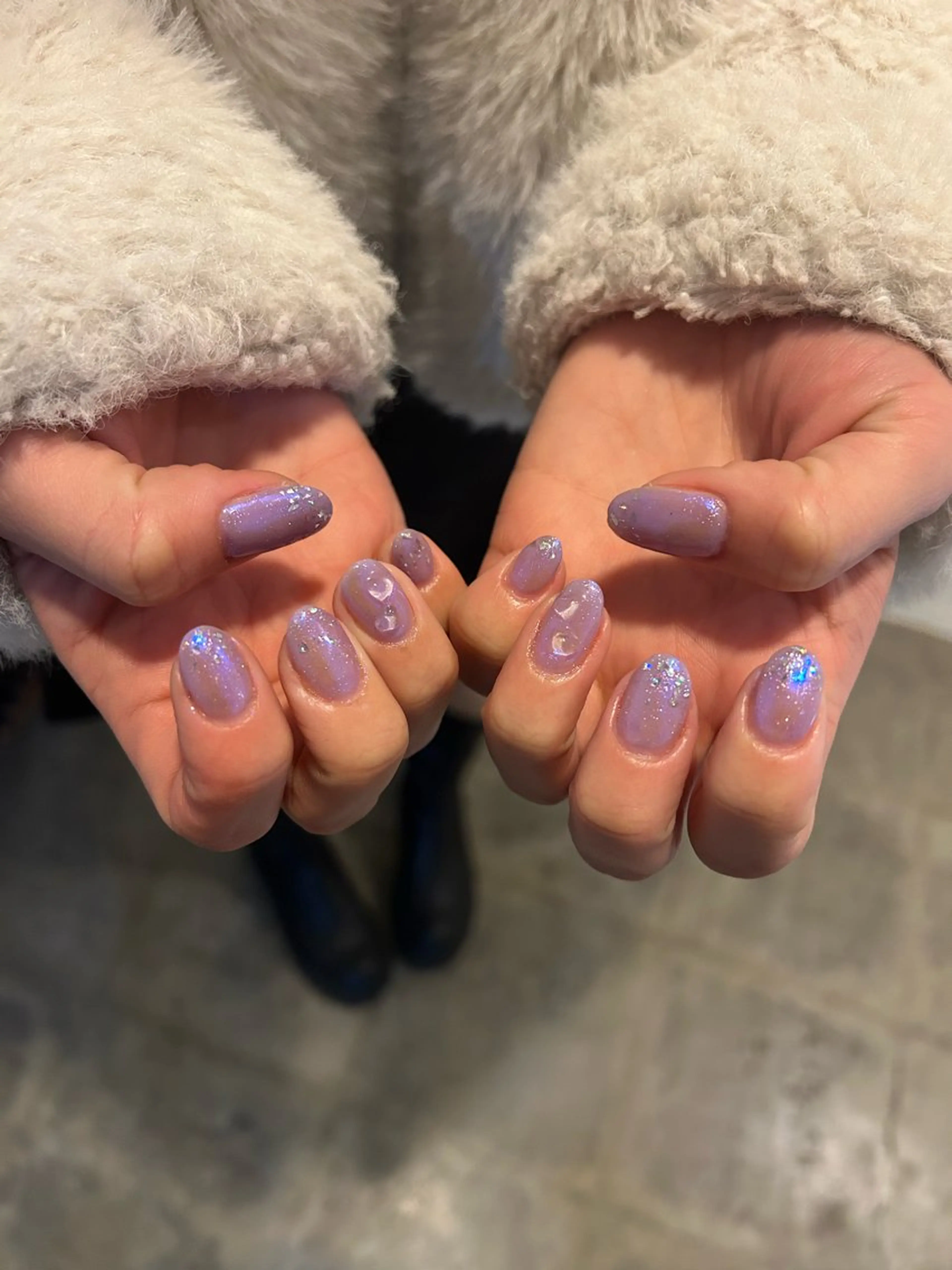 ネイル オーロラネイル マグネットネイル EmaNail Risaのネイルデザイン