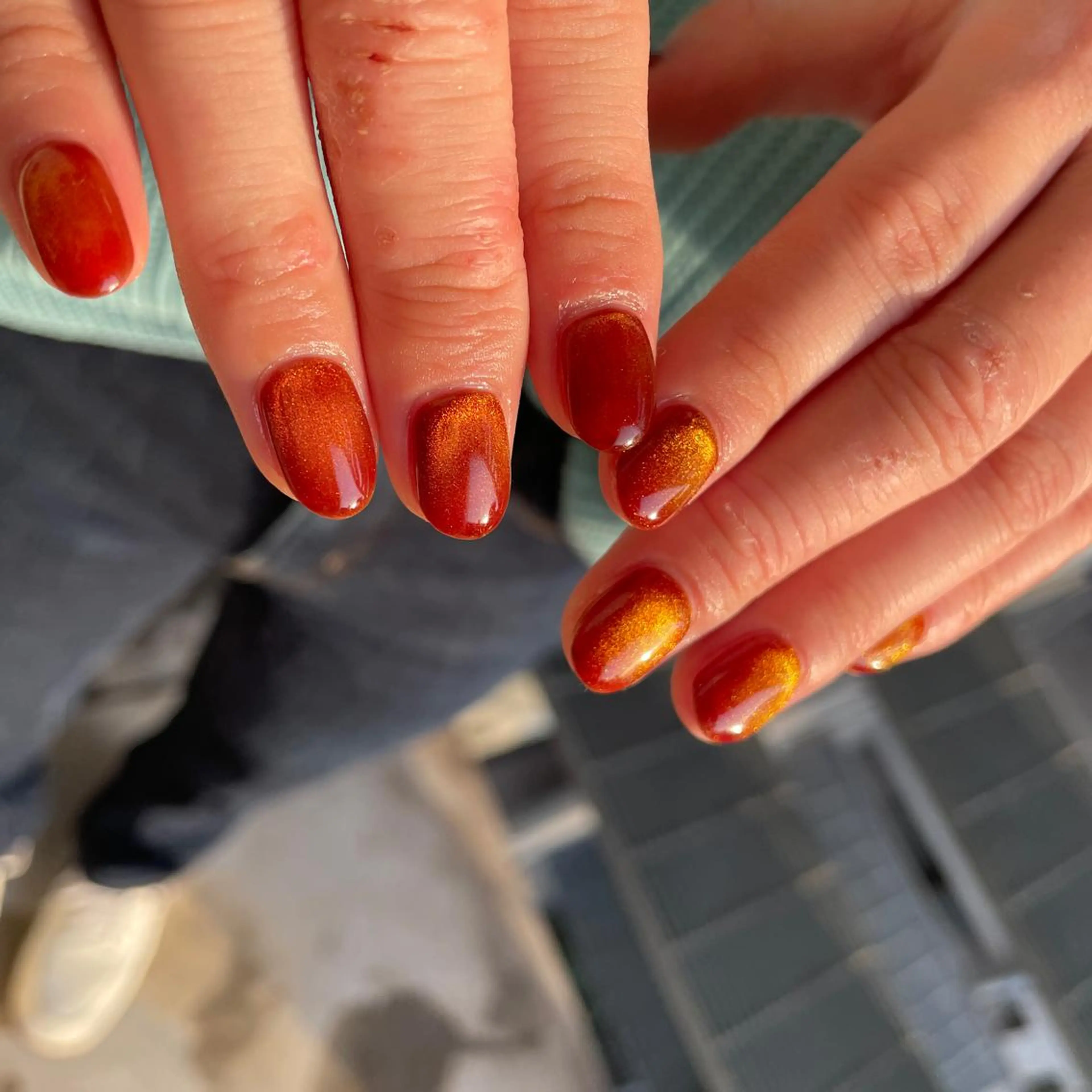 ネイル 氷ネイル・うるうるネイル マグネットネイル ニュアンスネイル 春ネイル ハンドネイル MARUNAIL Misakiのネイルデザイン