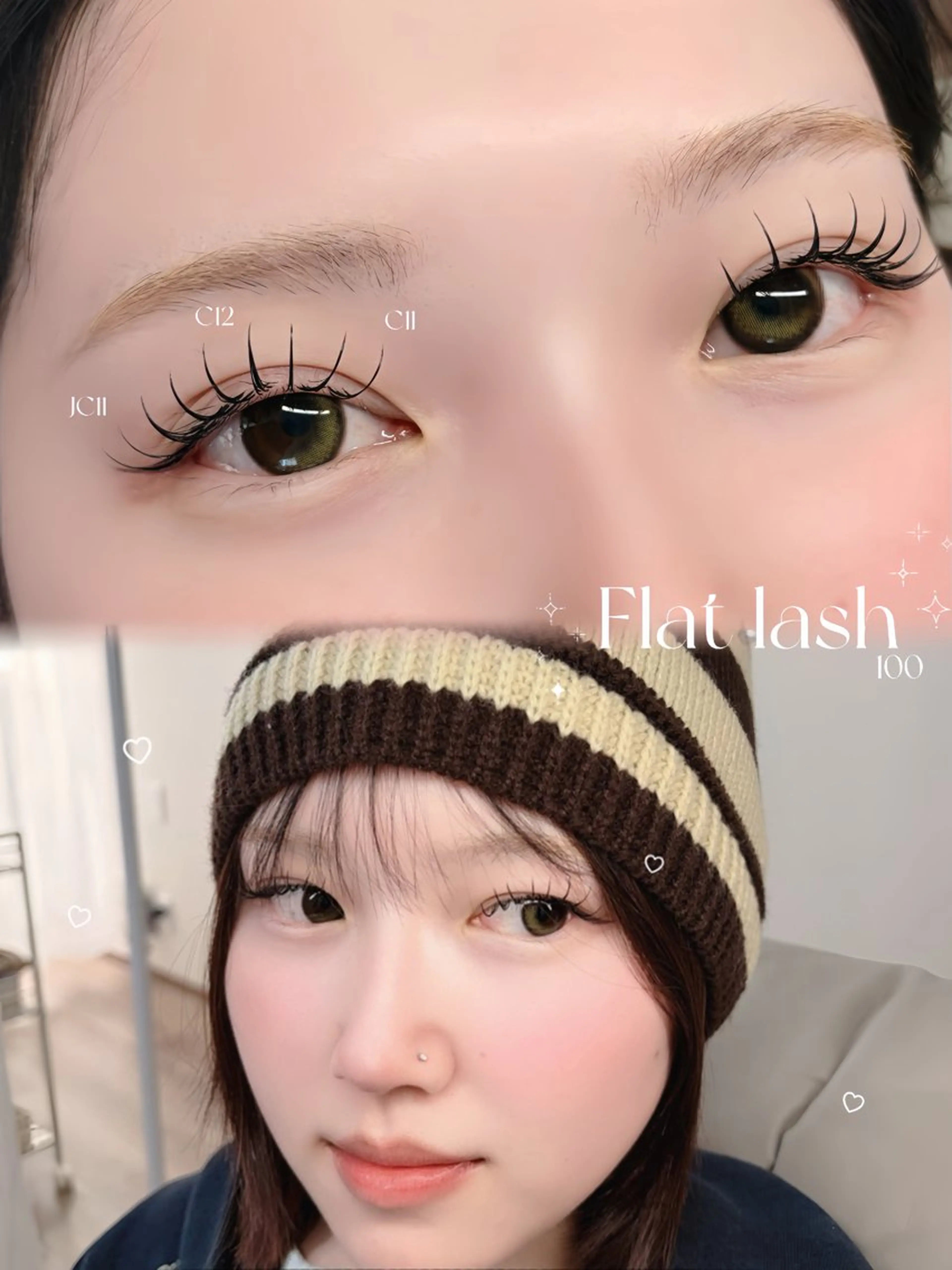 マツエク・マツパ フラットラッシュ vivi.nail 【ネイル、エステ、アイ】所属・Yuna / viviのマツエク・マツパデザイン