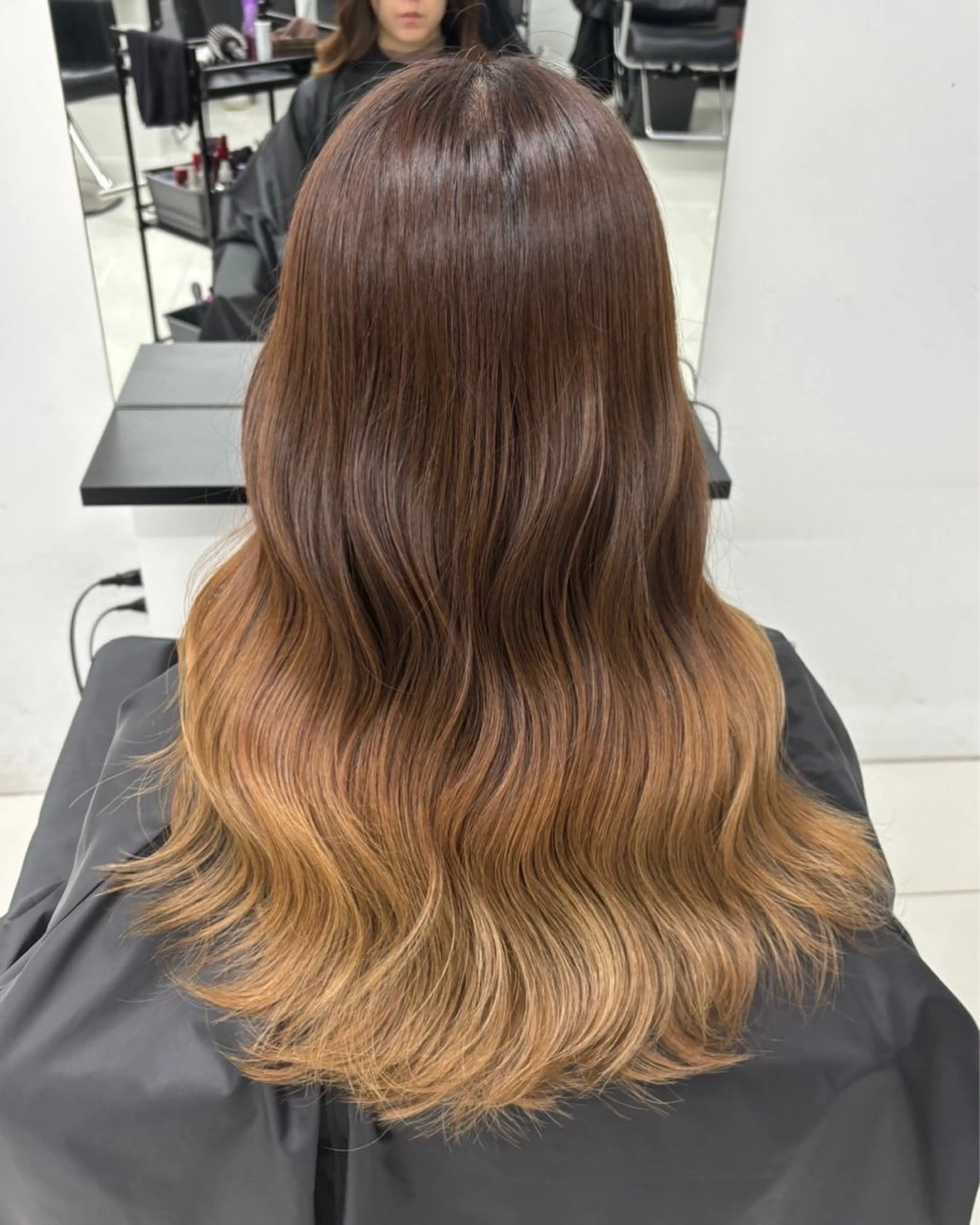 ロング カラー ヘアアレンジ グラデーションカラー ヘアカラー kayo/ブリーチ モデル募集中✨のヘアスタイル