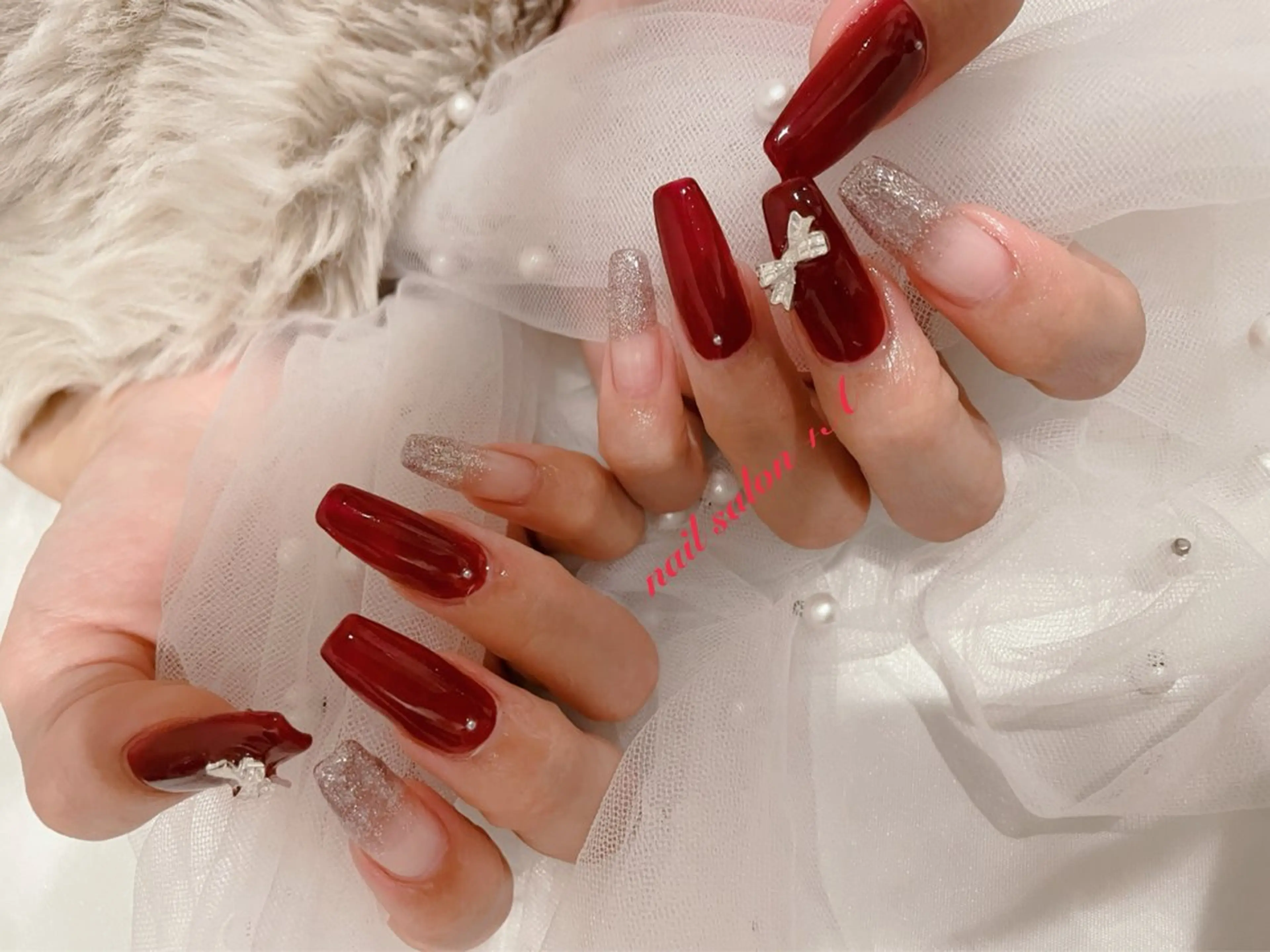 セミロング ハンドネイル Nail Salon +Aのネイルデザイン