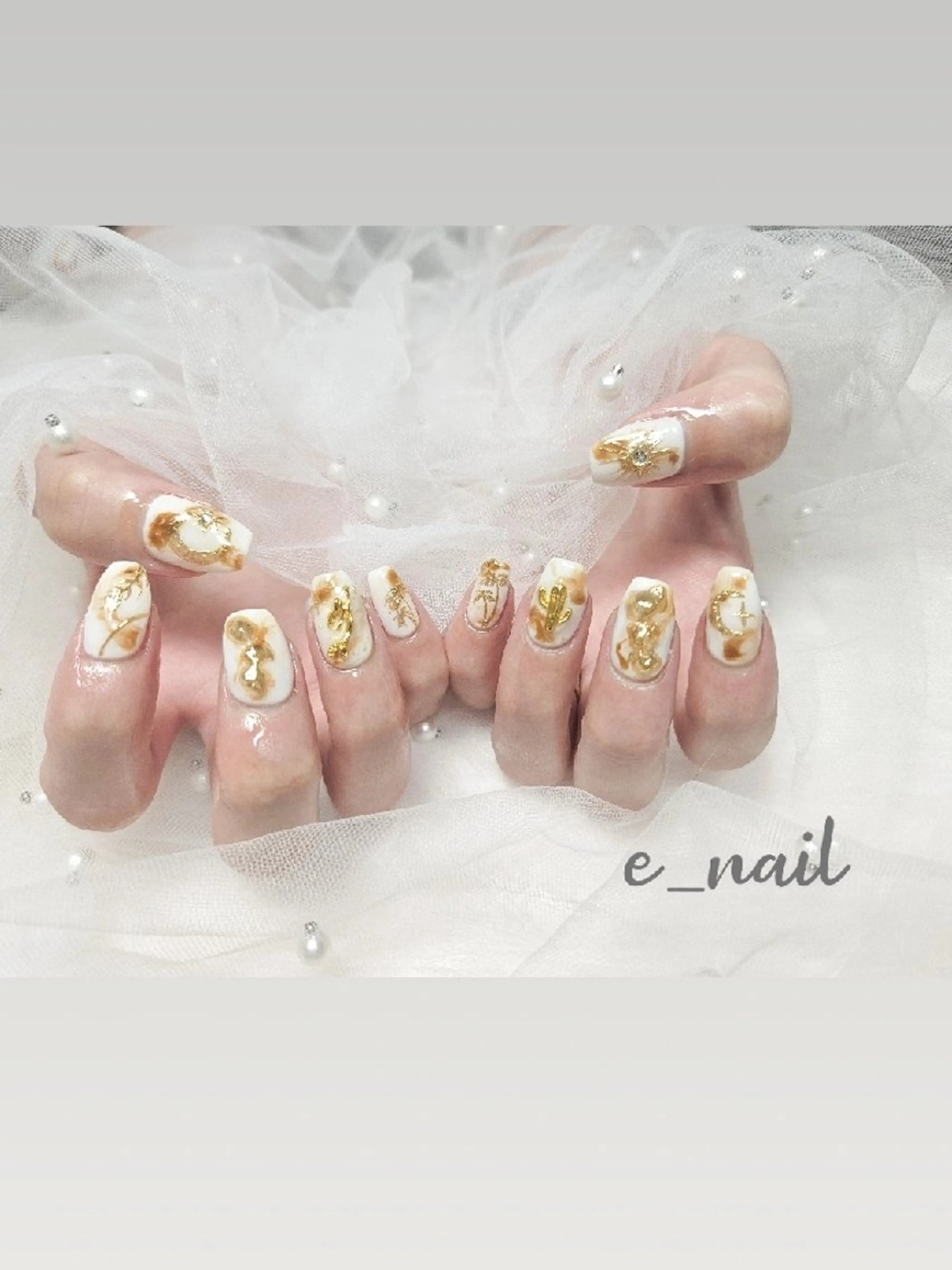 ネイル e_nail🍀自宅 サロン八潮eri☆　のネイルデザイン