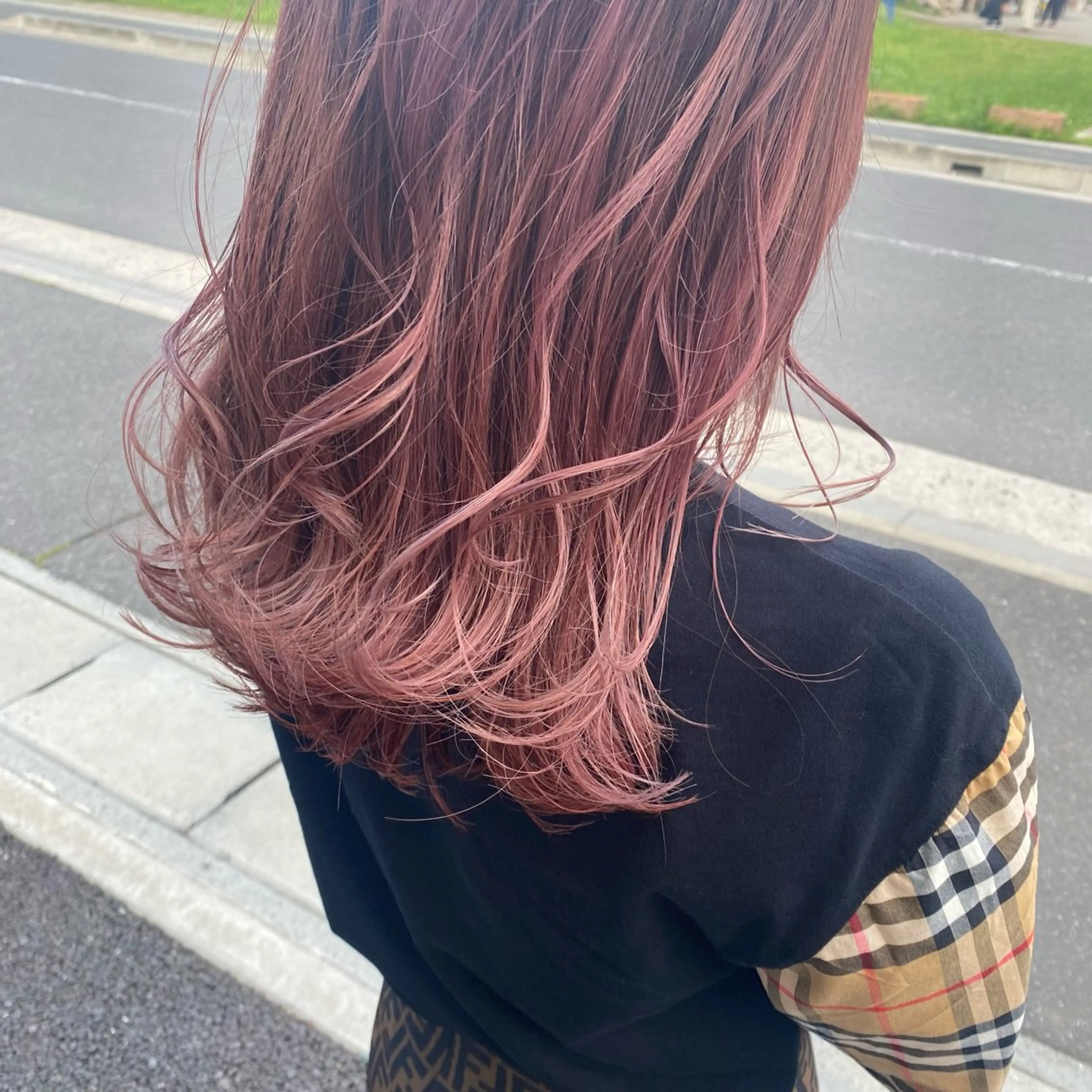 セミロング カラー ヘアアレンジ 久保田 茜のヘアスタイル