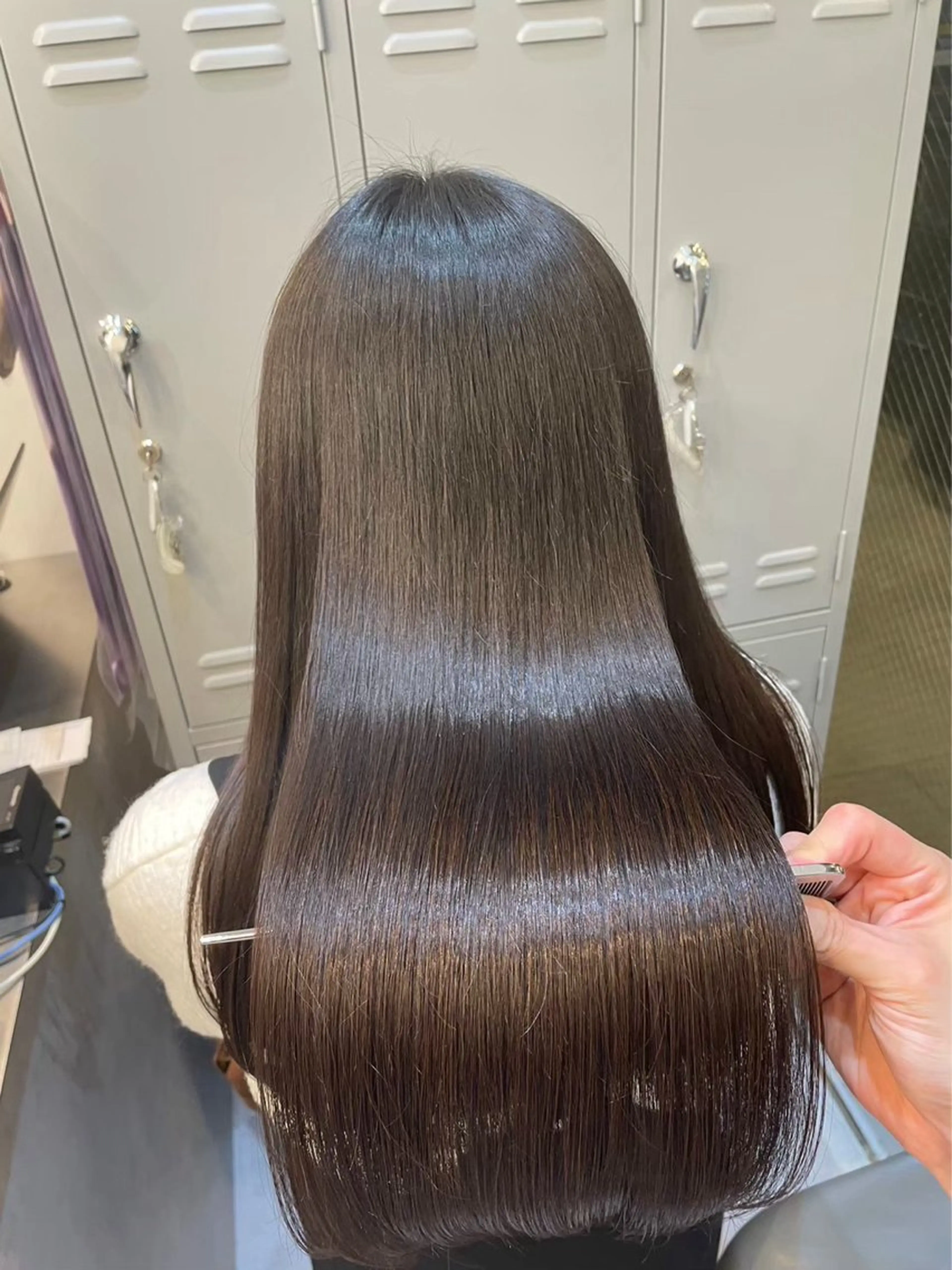 ロング 縮毛矯正 トリートメント 🩵レイヤー✖︎ 髪質改善🩵リョウヤのヘアスタイル