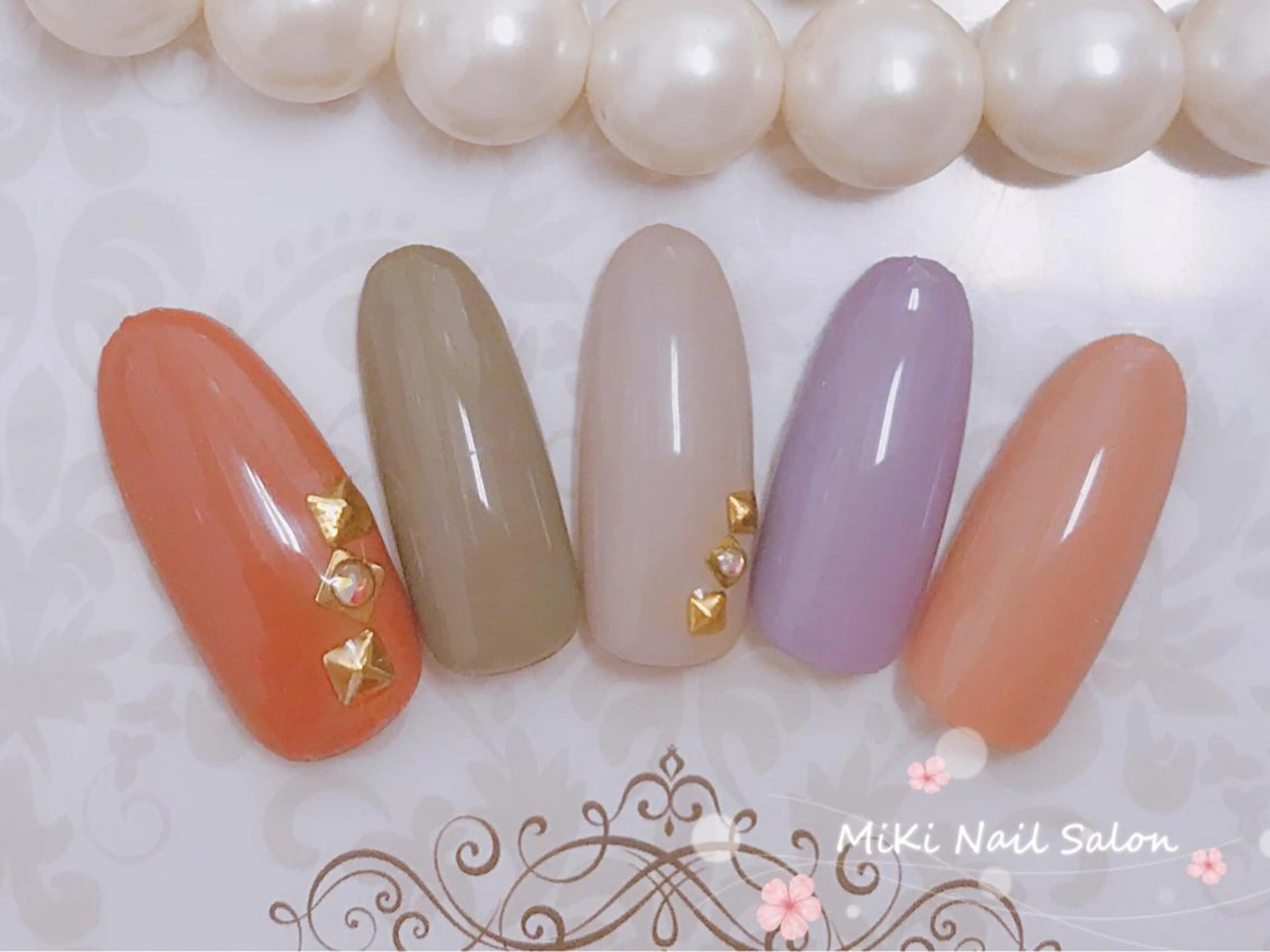 ネイル MiKi Nai池袋 長さだし得意のネイルデザイン