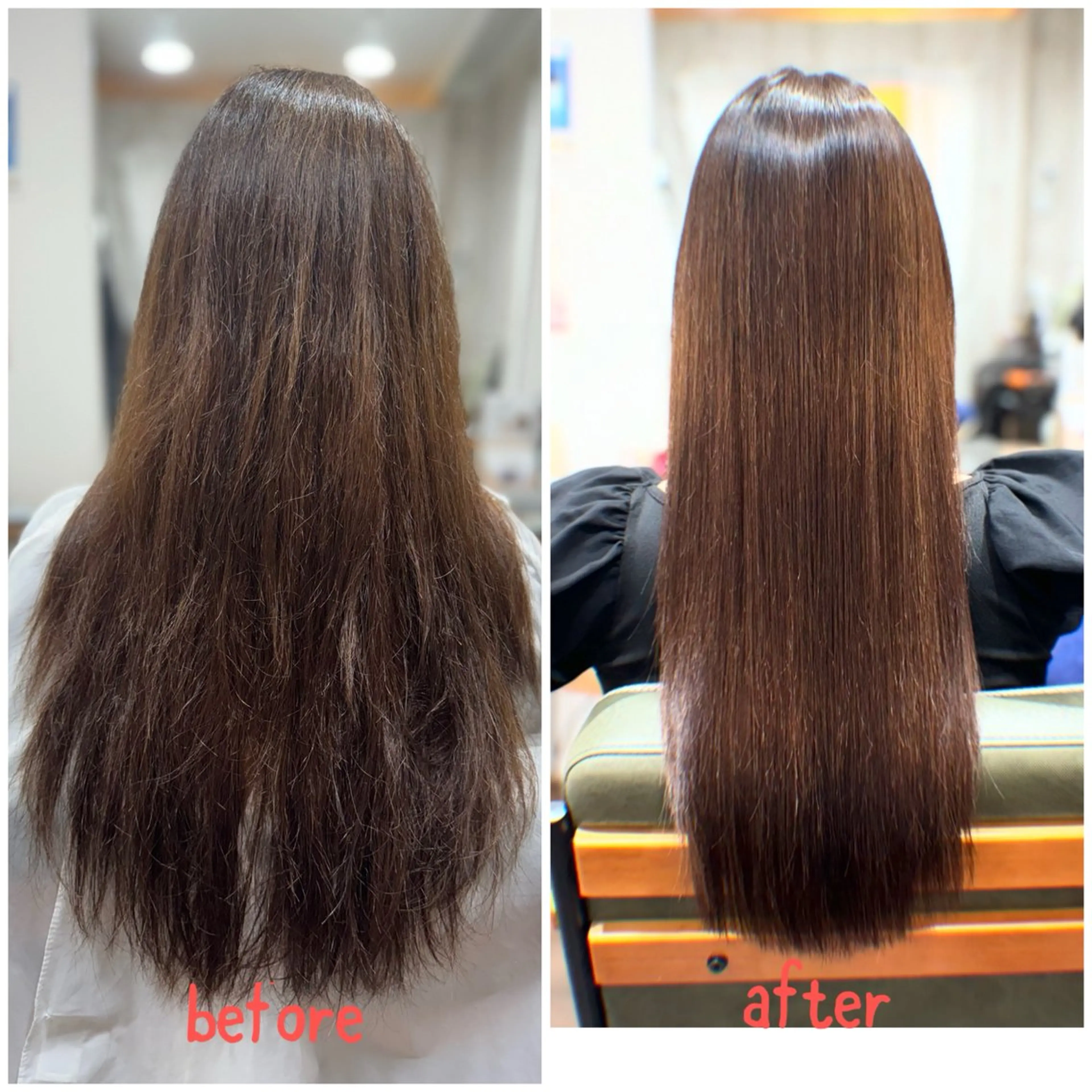 ロング 縮毛矯正 個室美容室 TOMO 美髪縮毛✨のヘアスタイル