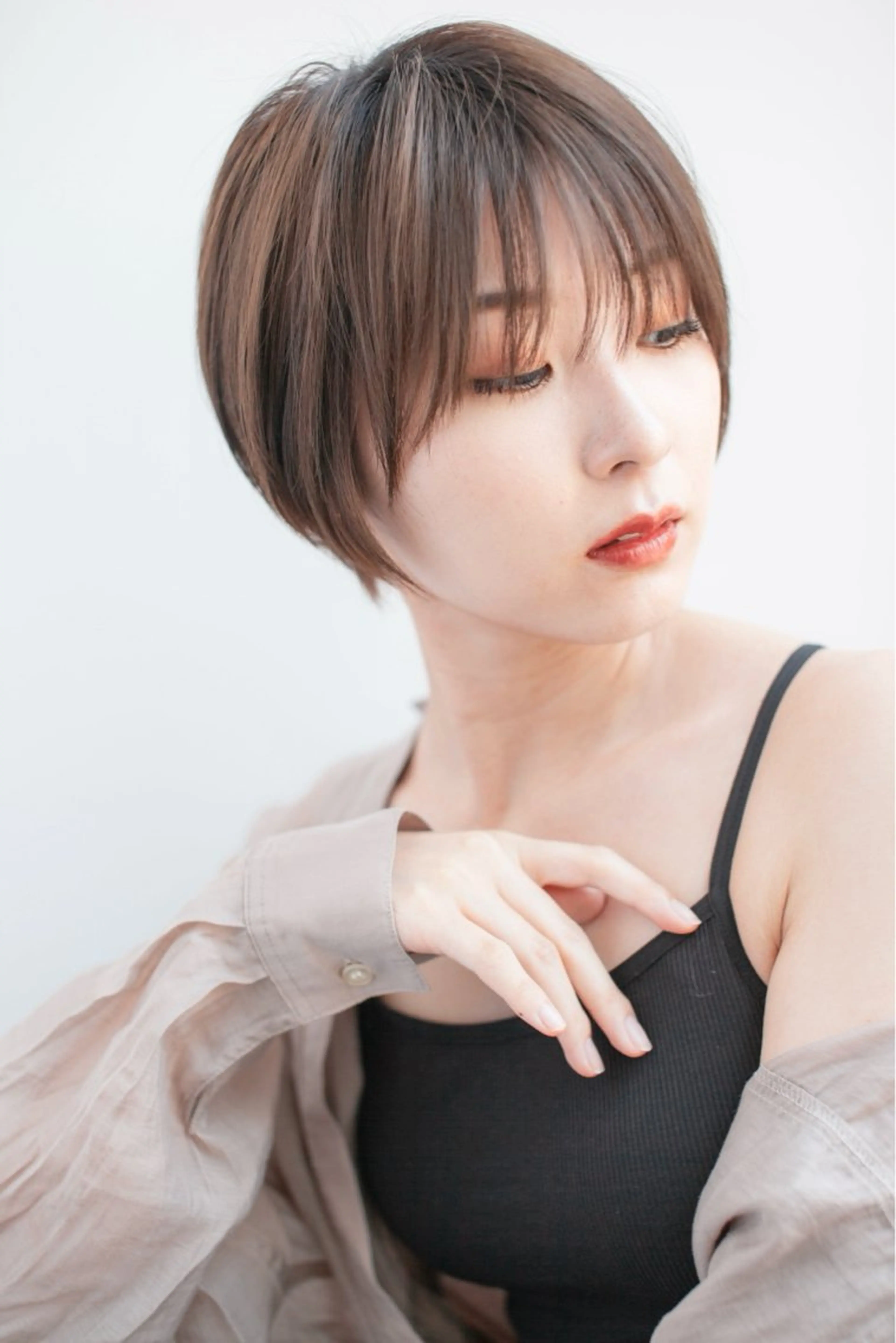 ショート 縮毛矯正/髪質改善 継続する美髪のヘアスタイル