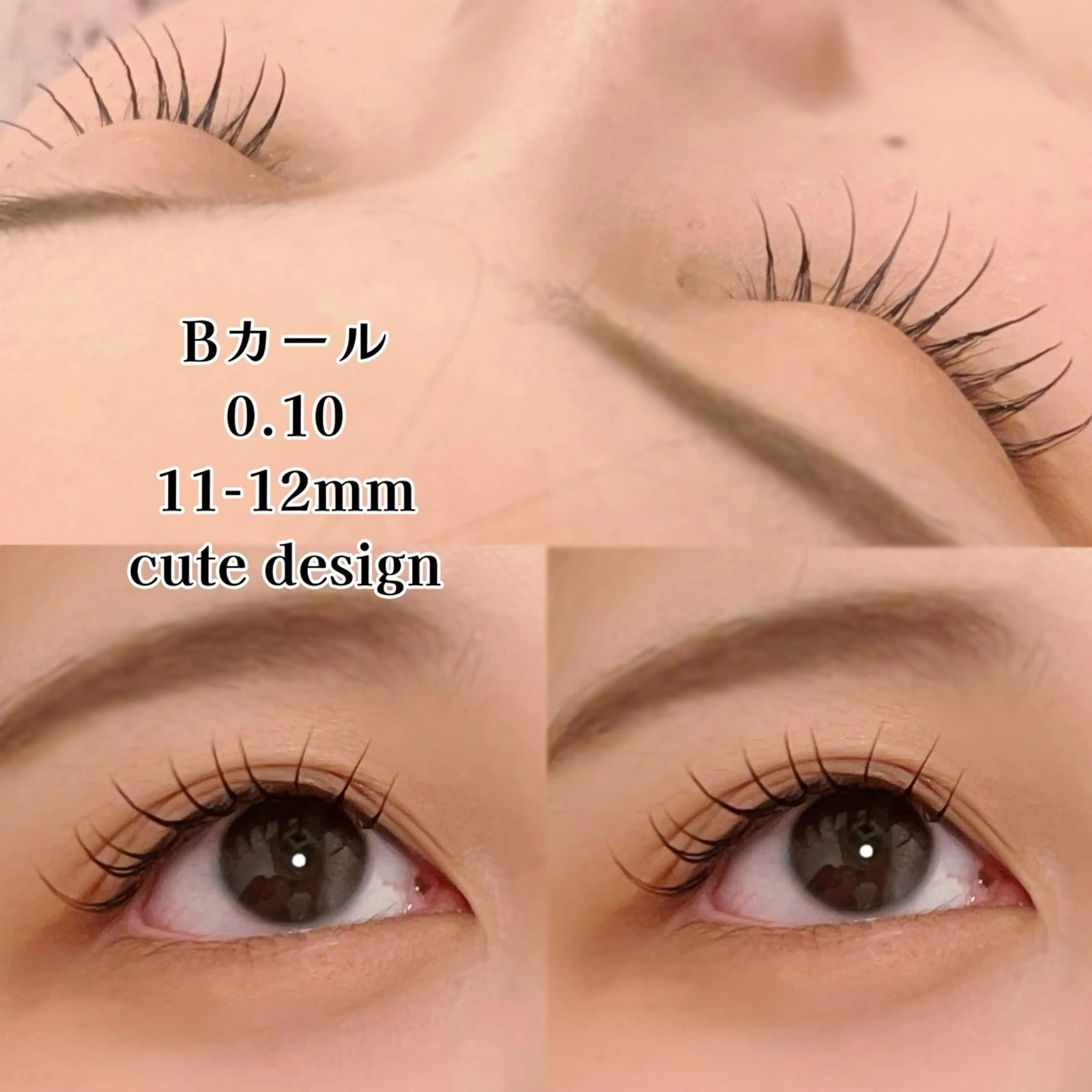 マツエク・マツパ Bカール 束感まつ毛 キュート セーブル こと / 束感マツエク🐩🤍のマツエク・マツパデザイン