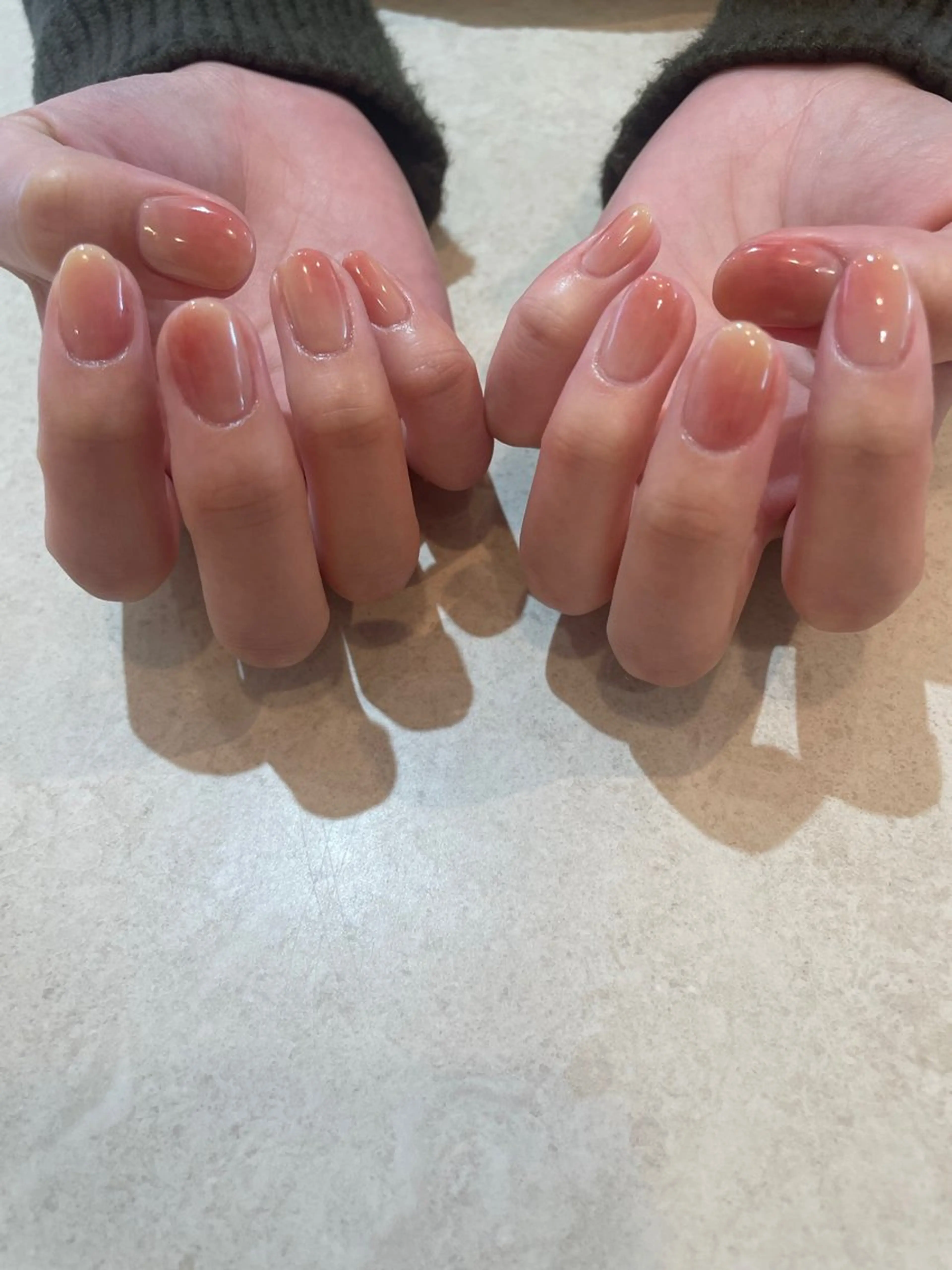 ネイル ニュアンスネイル ハンドネイル Maede Kanaのネイルデザイン