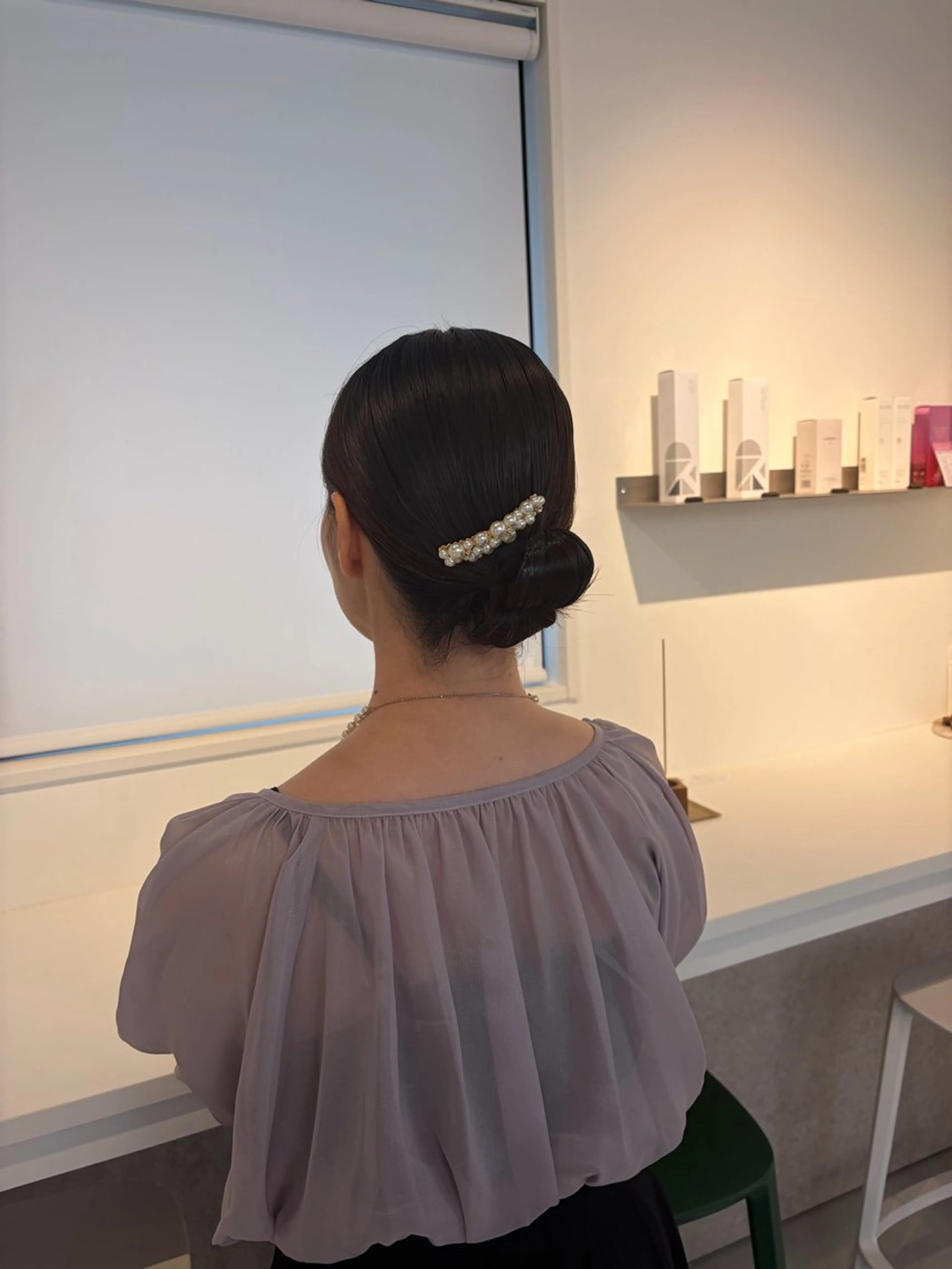 ショート ヘアセット ✨色持ちの良い艶 カラー✨蟹江真世のヘアスタイル