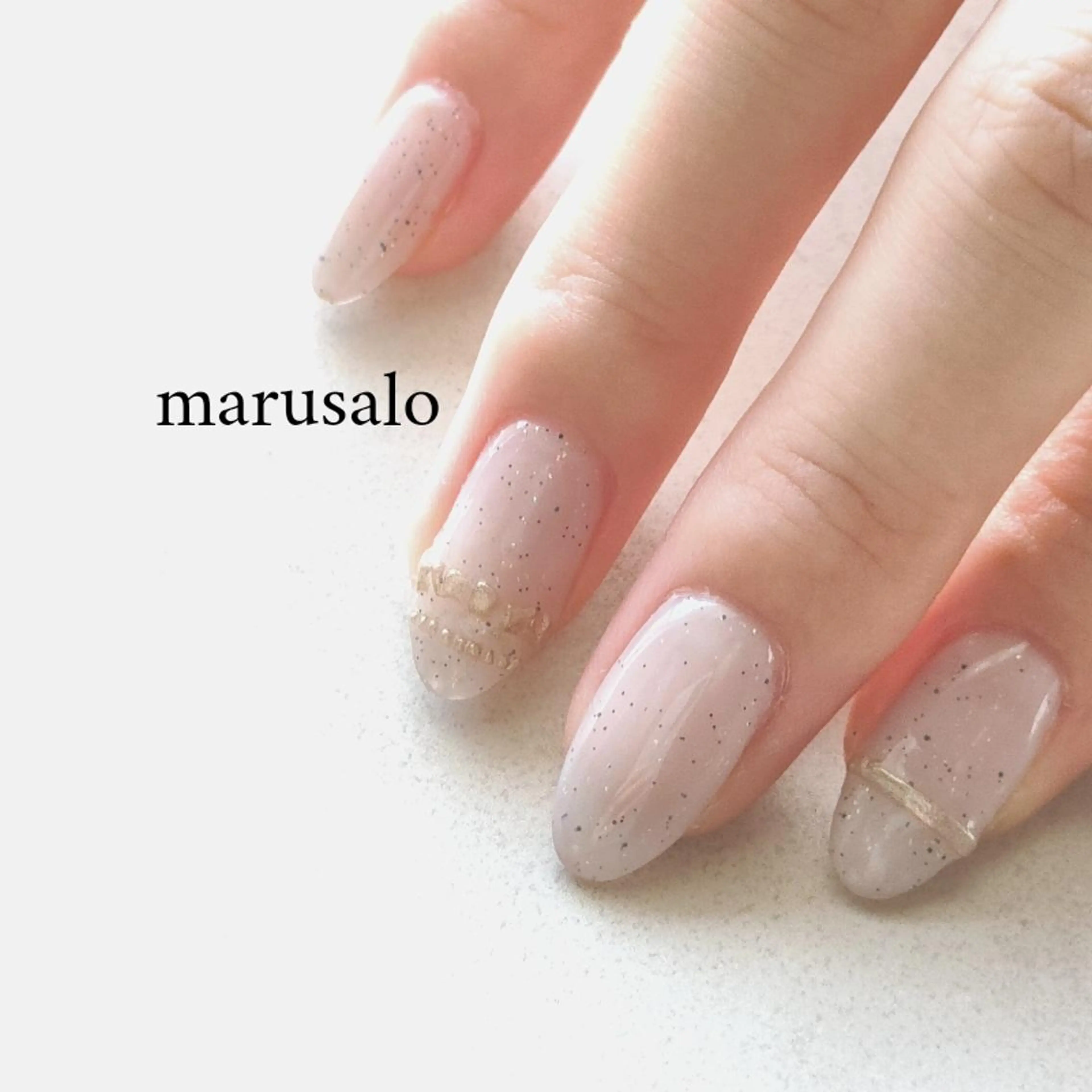 ネイル ミラーネイル ハンドネイル marusalo nailのネイルデザイン