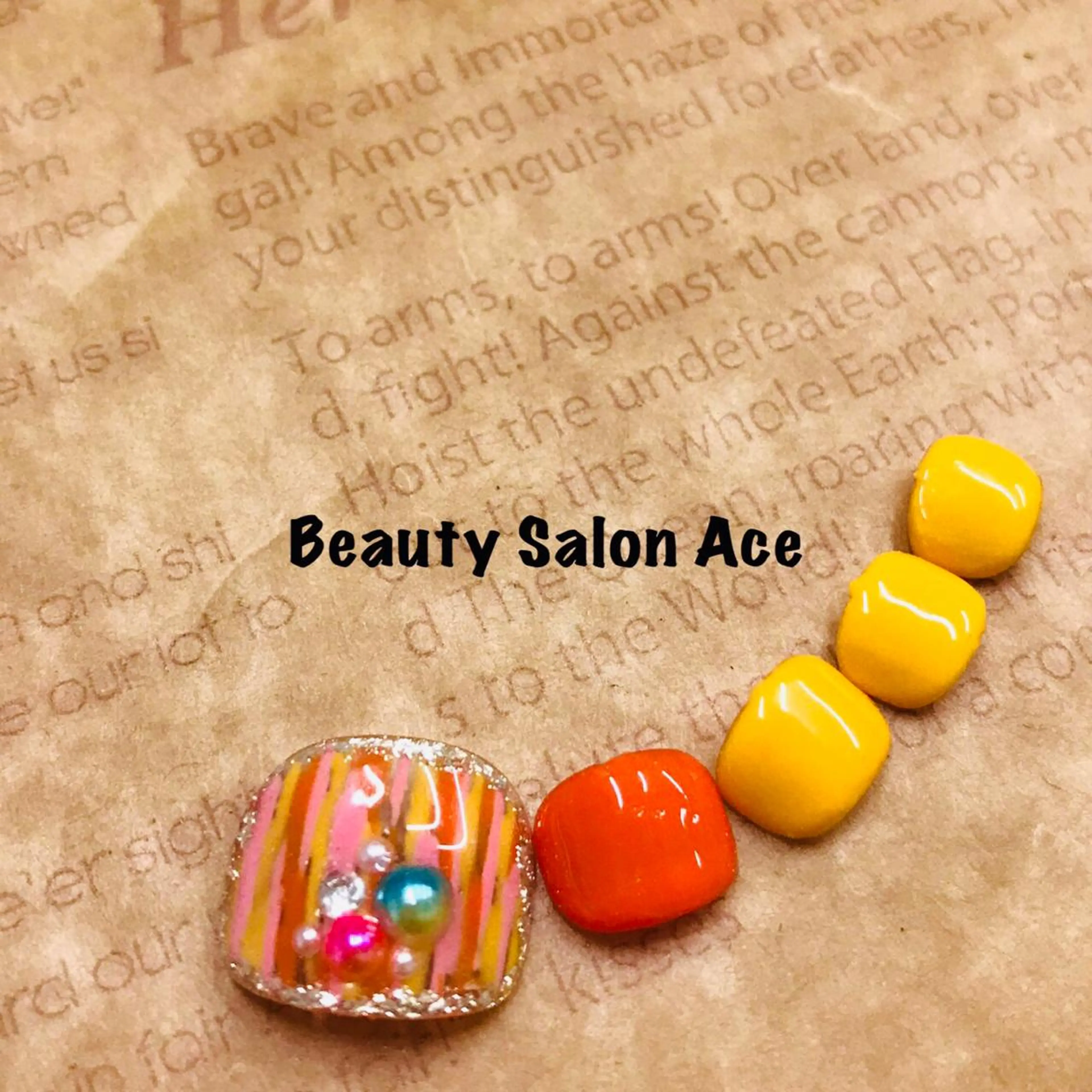 ネイル クリアネイル フットネイル 夏ネイル 池袋フィルイン Ace♡Nailのネイルデザイン