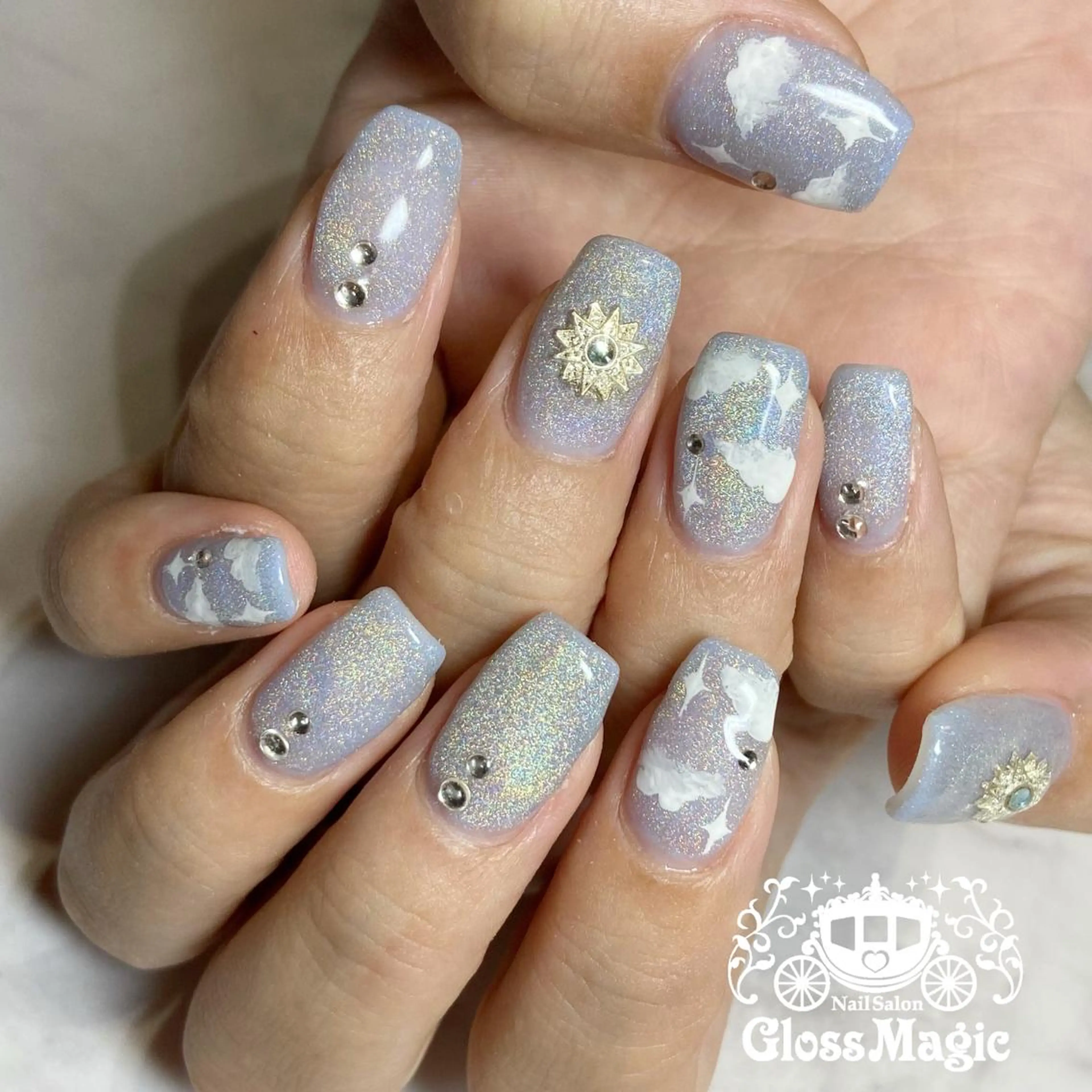 ネイル ジェルネイル マグネットネイル ハンドネイル YUN 💅のネイルデザイン