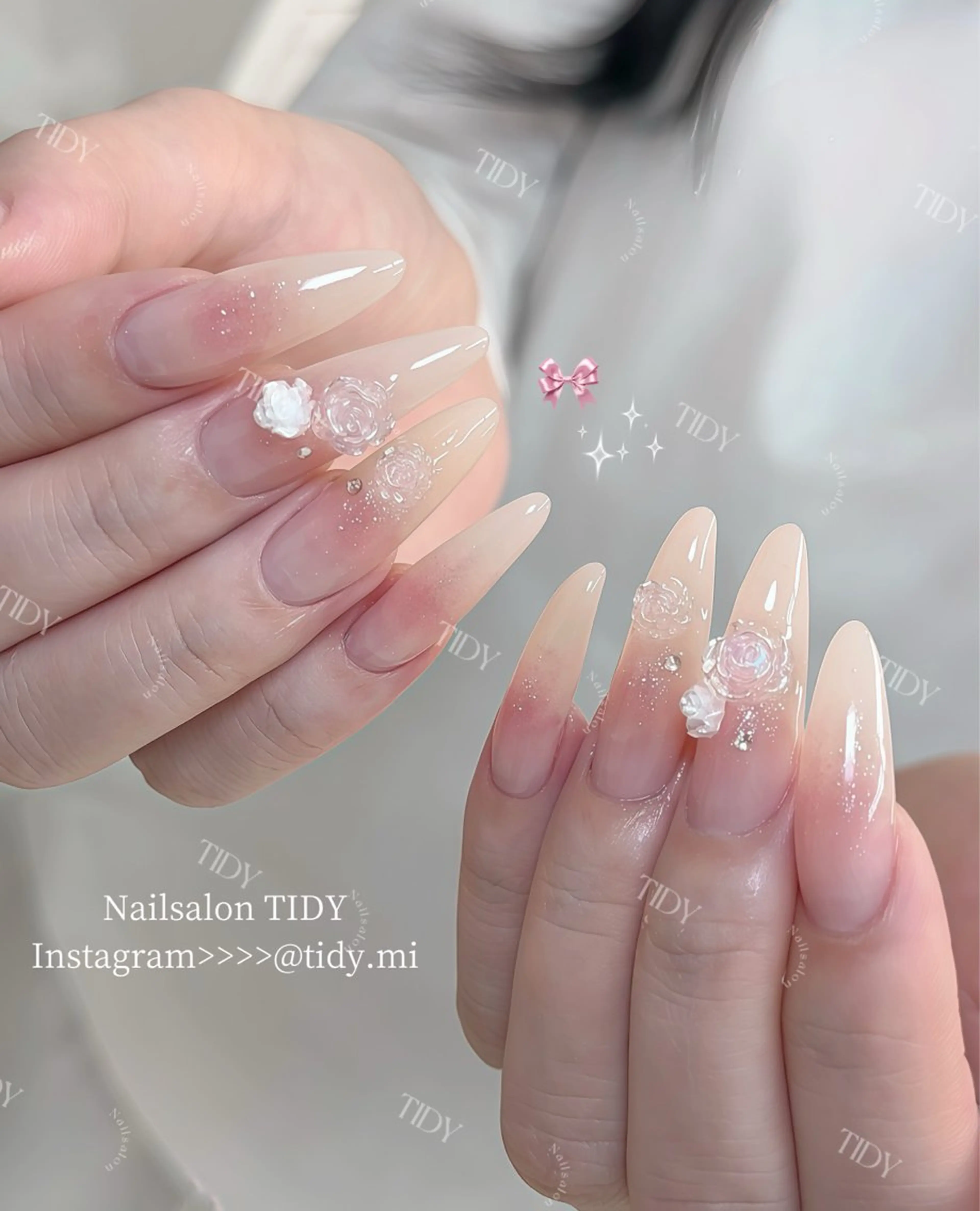 税込5,000円～ (から)🤍ジェル /フィルイン/パラジェル【持ち込みデザイン】※デザイン料金お問い合わせ下さいの写真