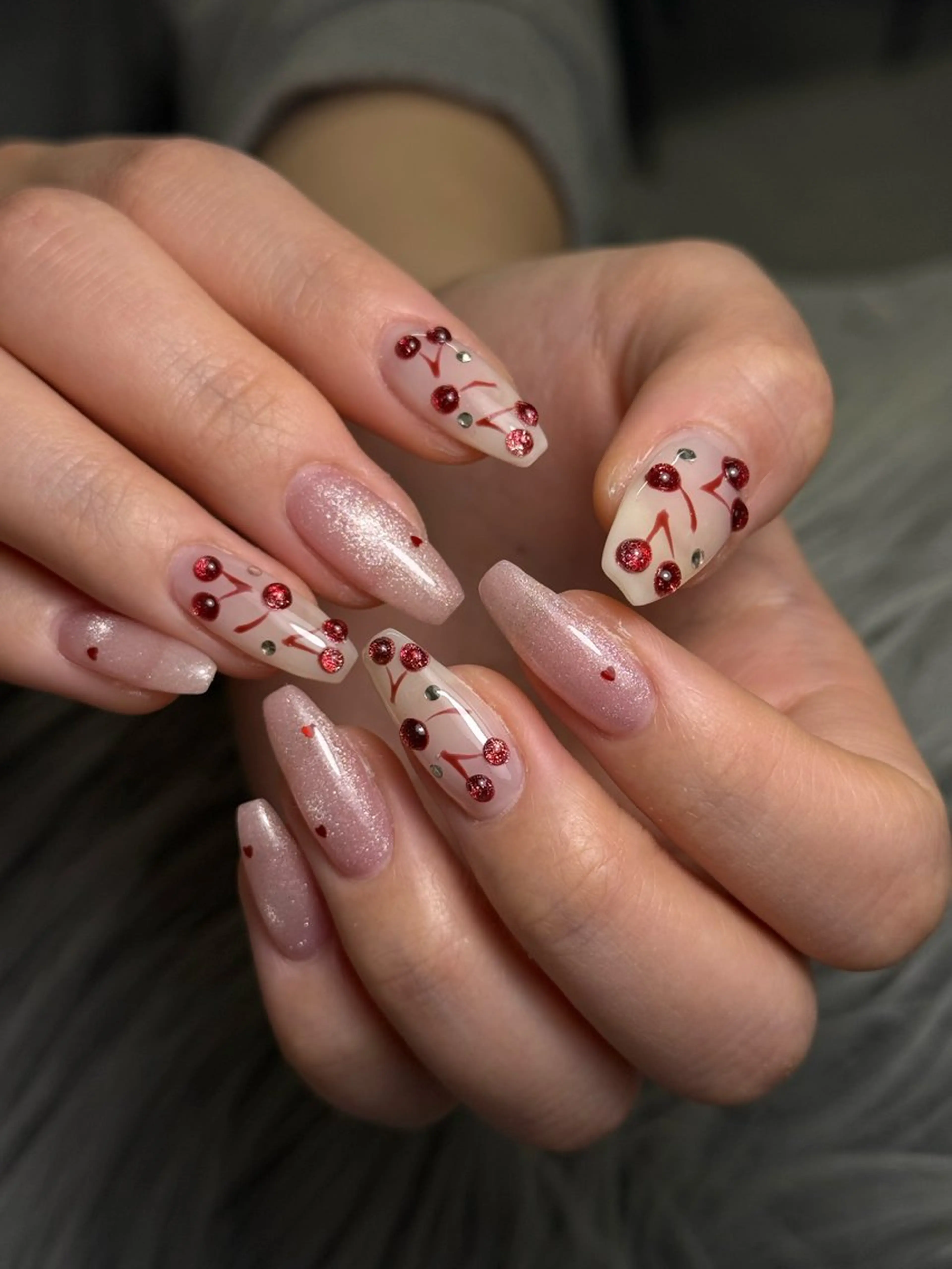 ネイル アートネイル ぷっくりネイル 春ネイル ハンドネイル nail salon h🎀小夏のネイルデザイン