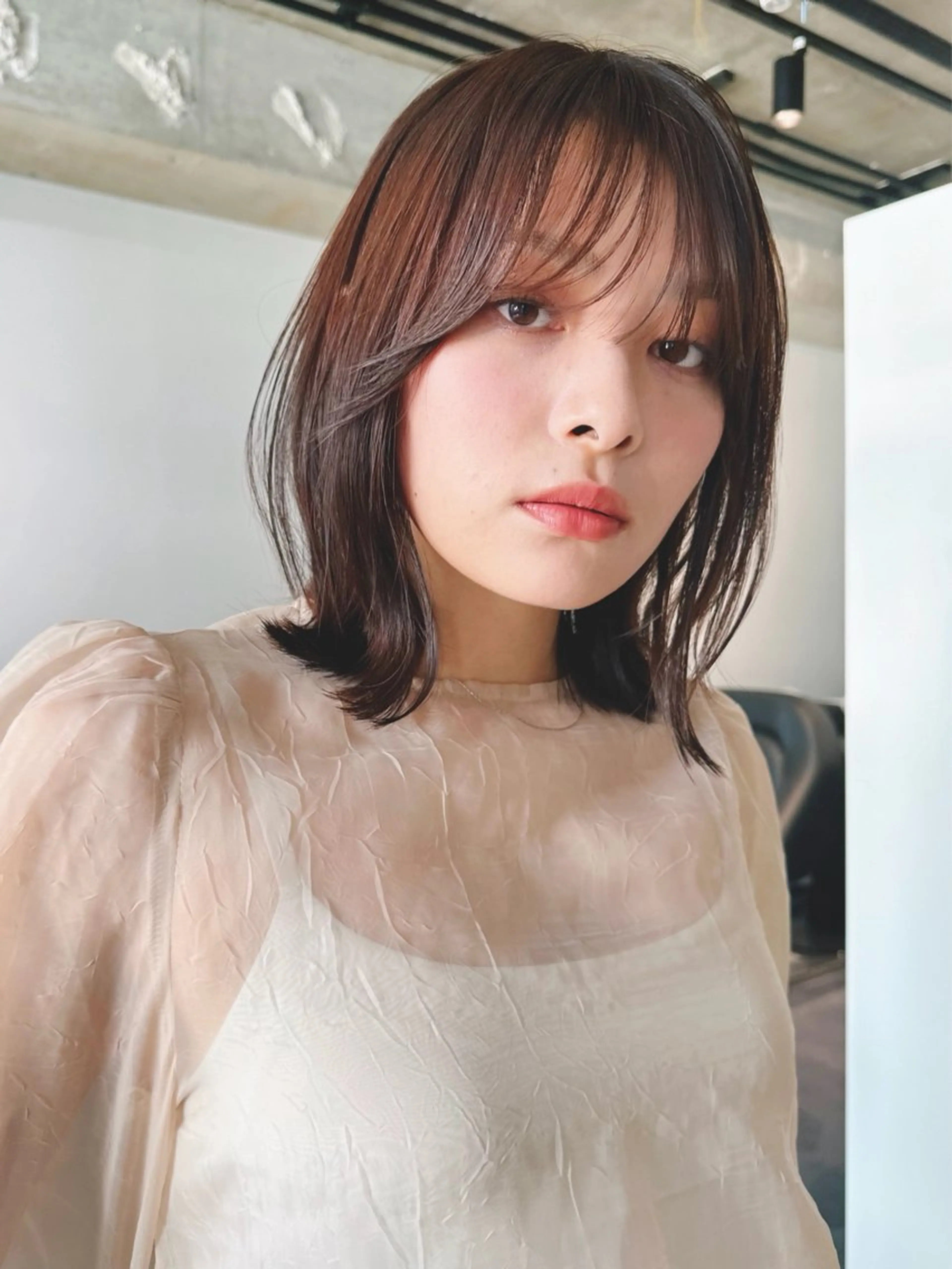 ショート カラー パーマ 🫧小顔×似合わせ× 透明感カラー🫧のヘアスタイル