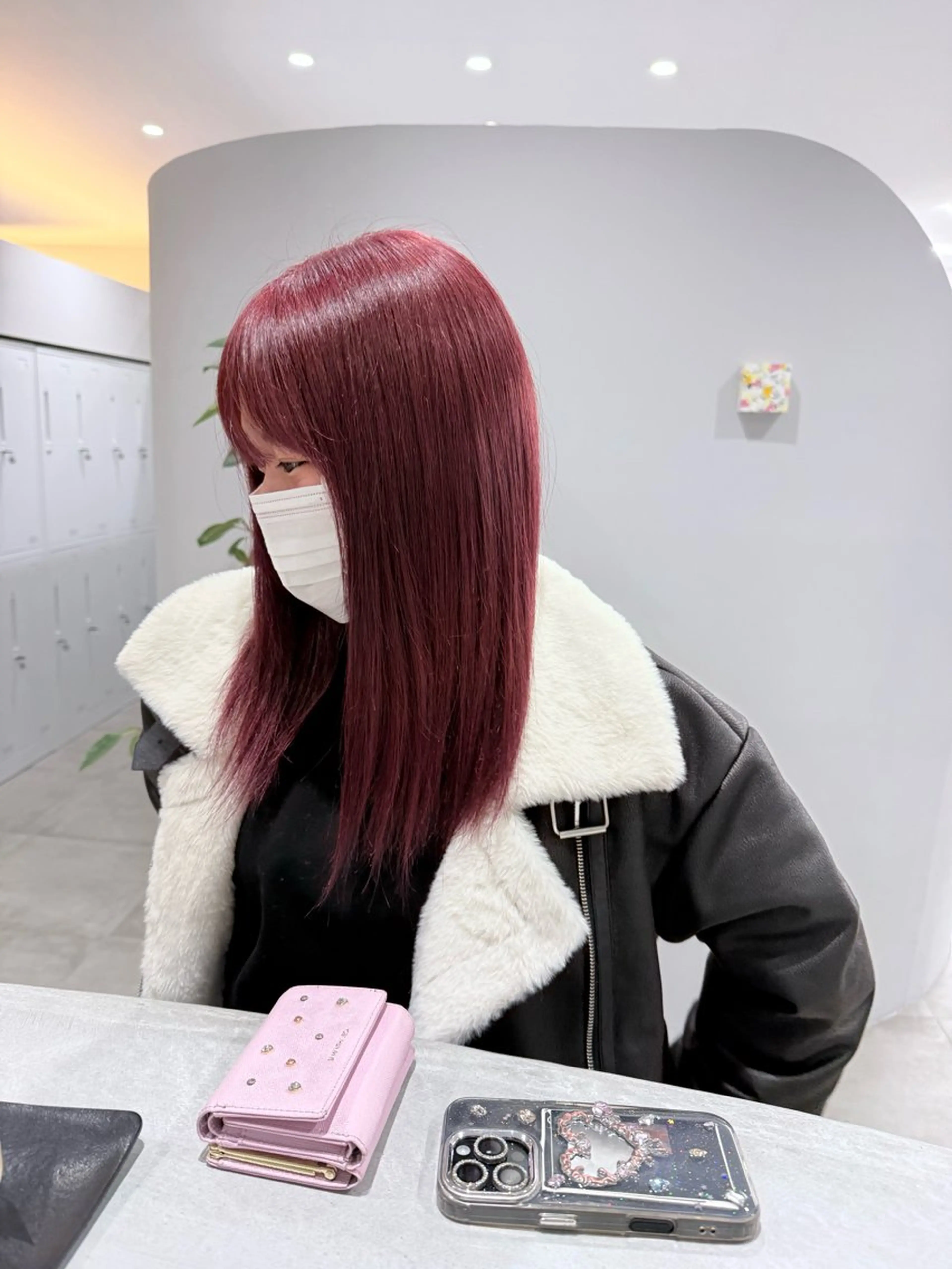 セミロング ヘアカラー 相川 玲央奈のヘアスタイル