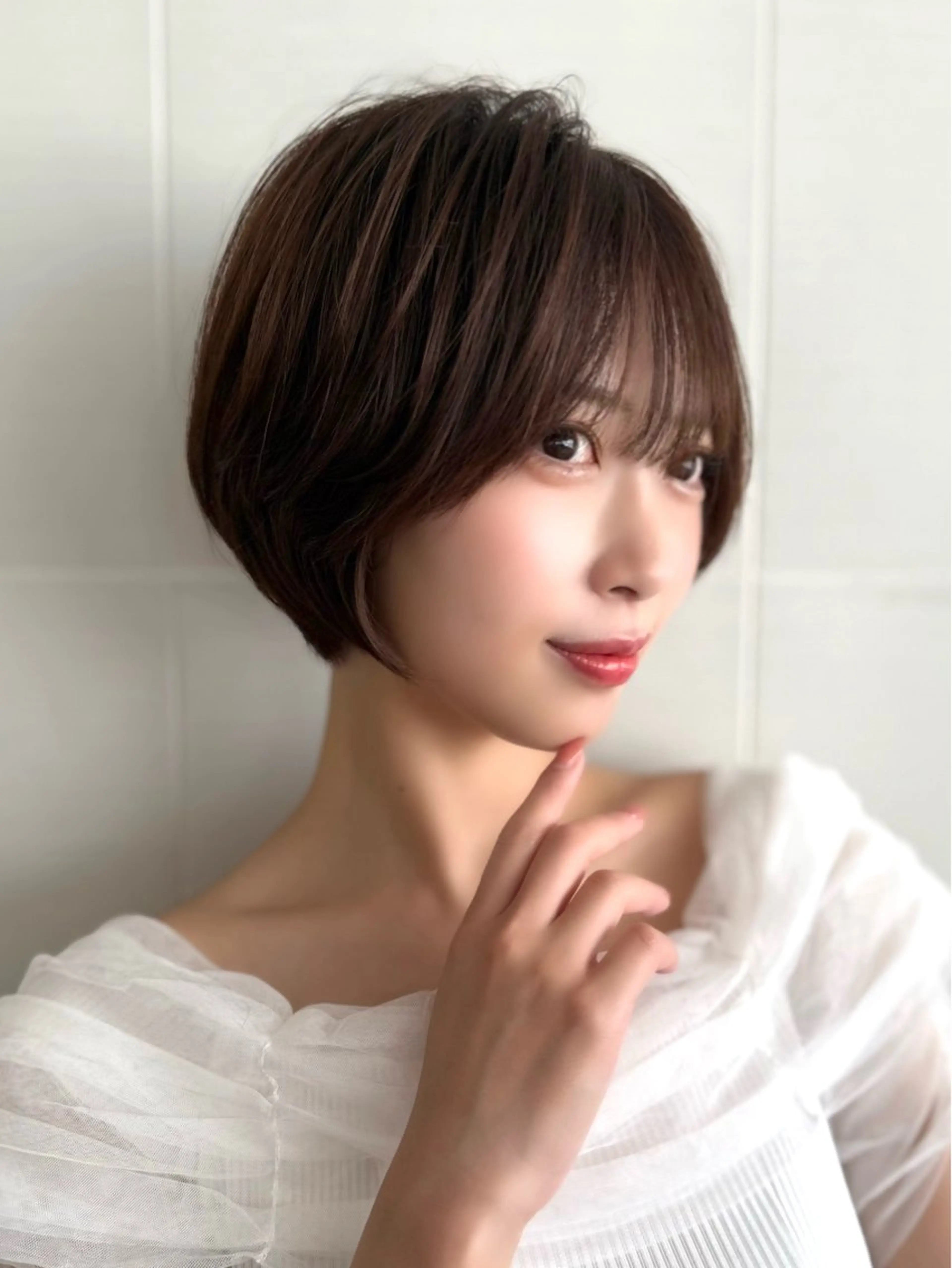 ショート ショートヘア 小顔カット 大阪梅田 稲葉利也斗のヘアスタイル