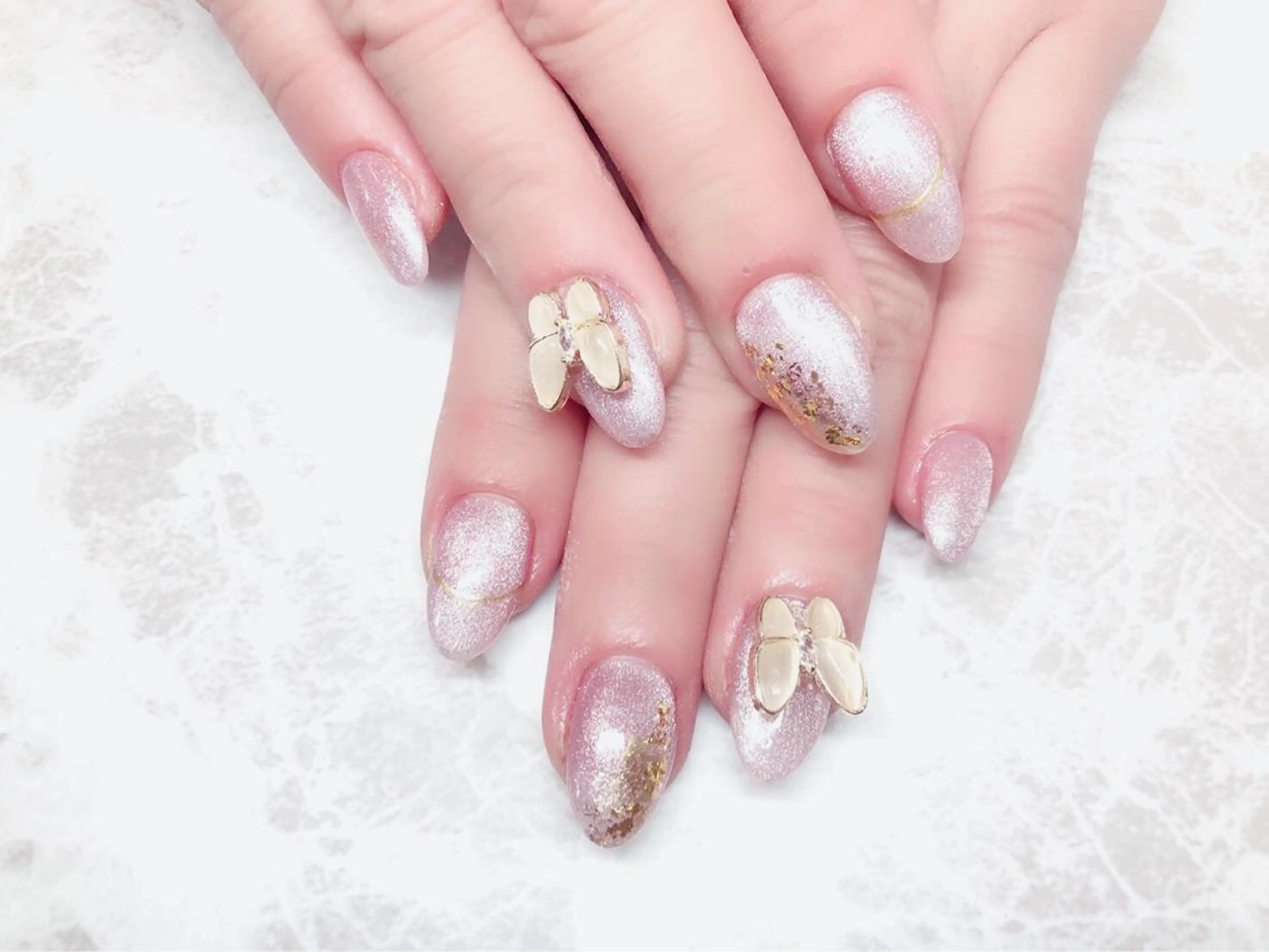 ネイル ハンドネイル マジック ミラーのネイルデザイン