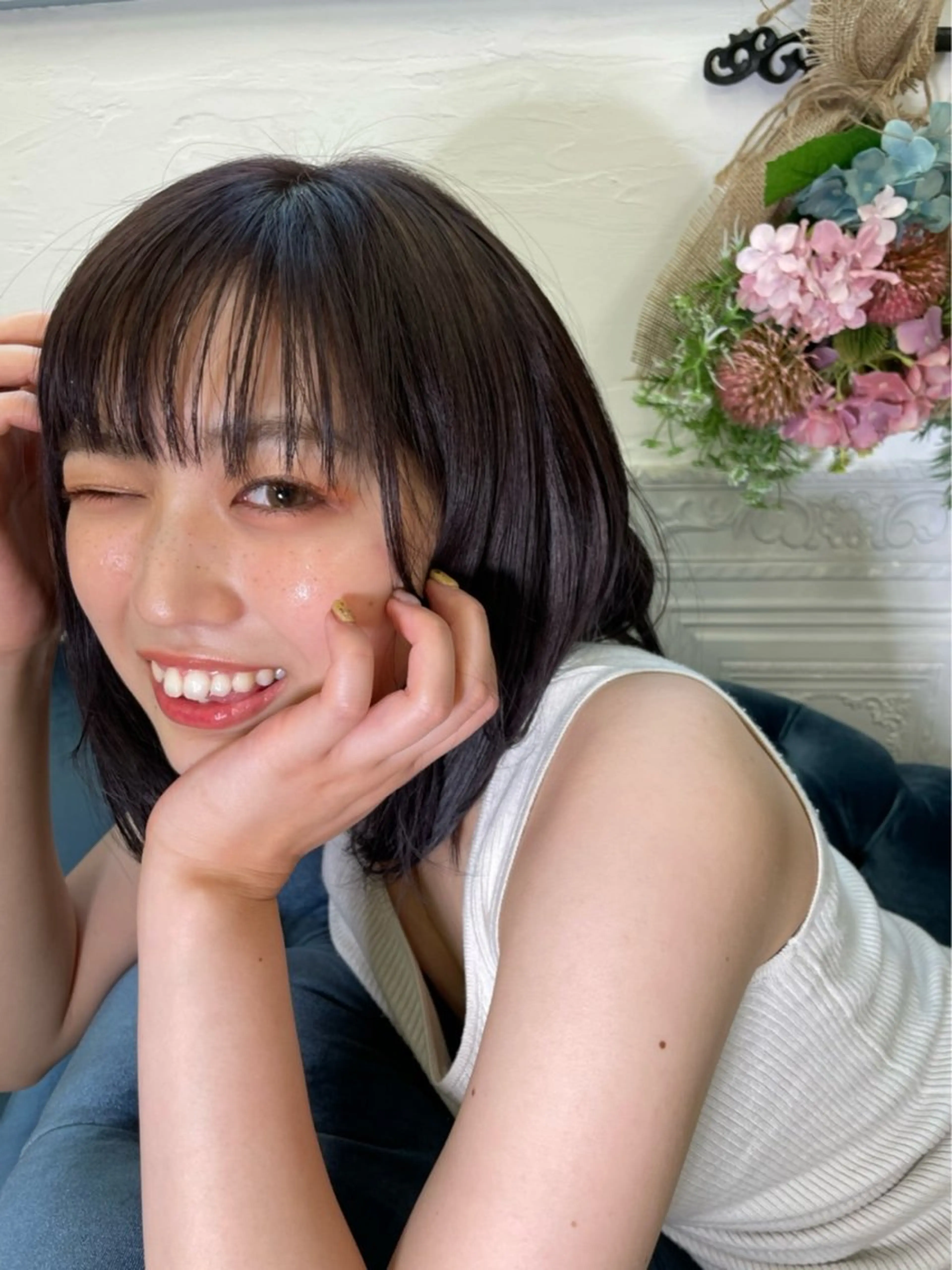 ミディアム efu.所属・miku 🍑髪質改善サロンのヘアスタイル