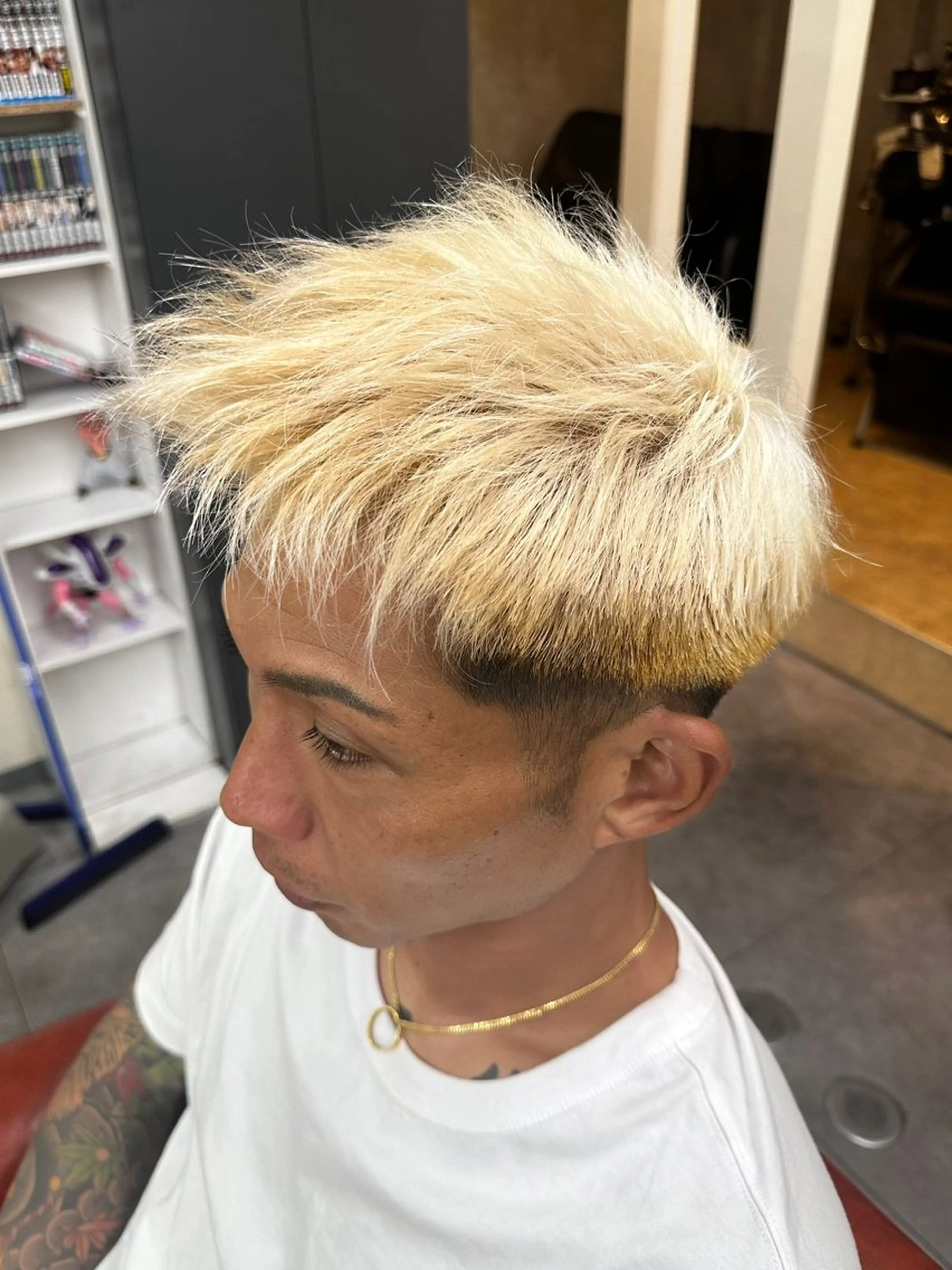 カラー メンズ カット ヘアカラー ニュアンス/シャドウ /韓国系/梅田茶屋町のヘアスタイル