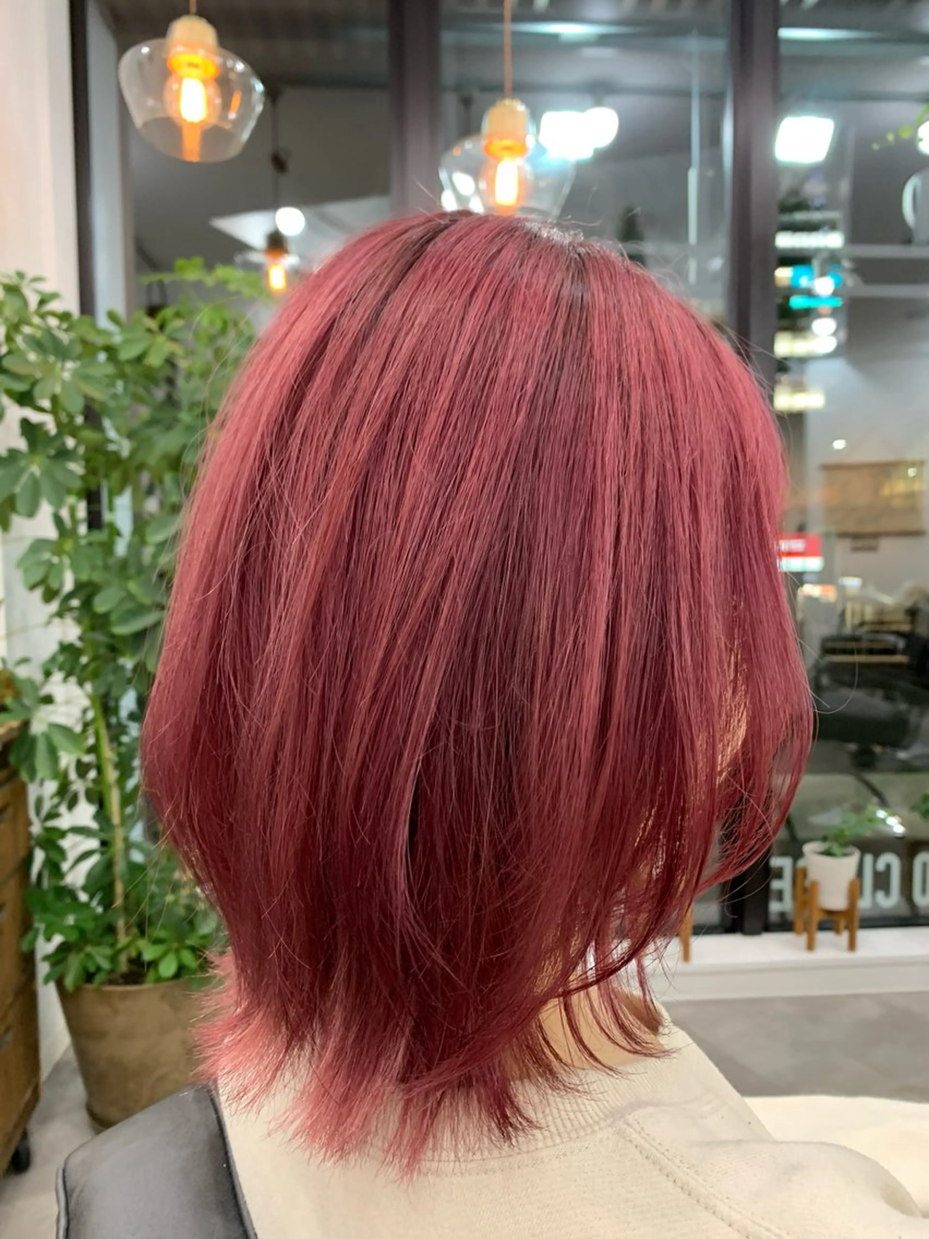 カラー ブリーチ ボルドーカラー ケアブリーチ ヘアカラー PADOU平松 典幸のヘアスタイル