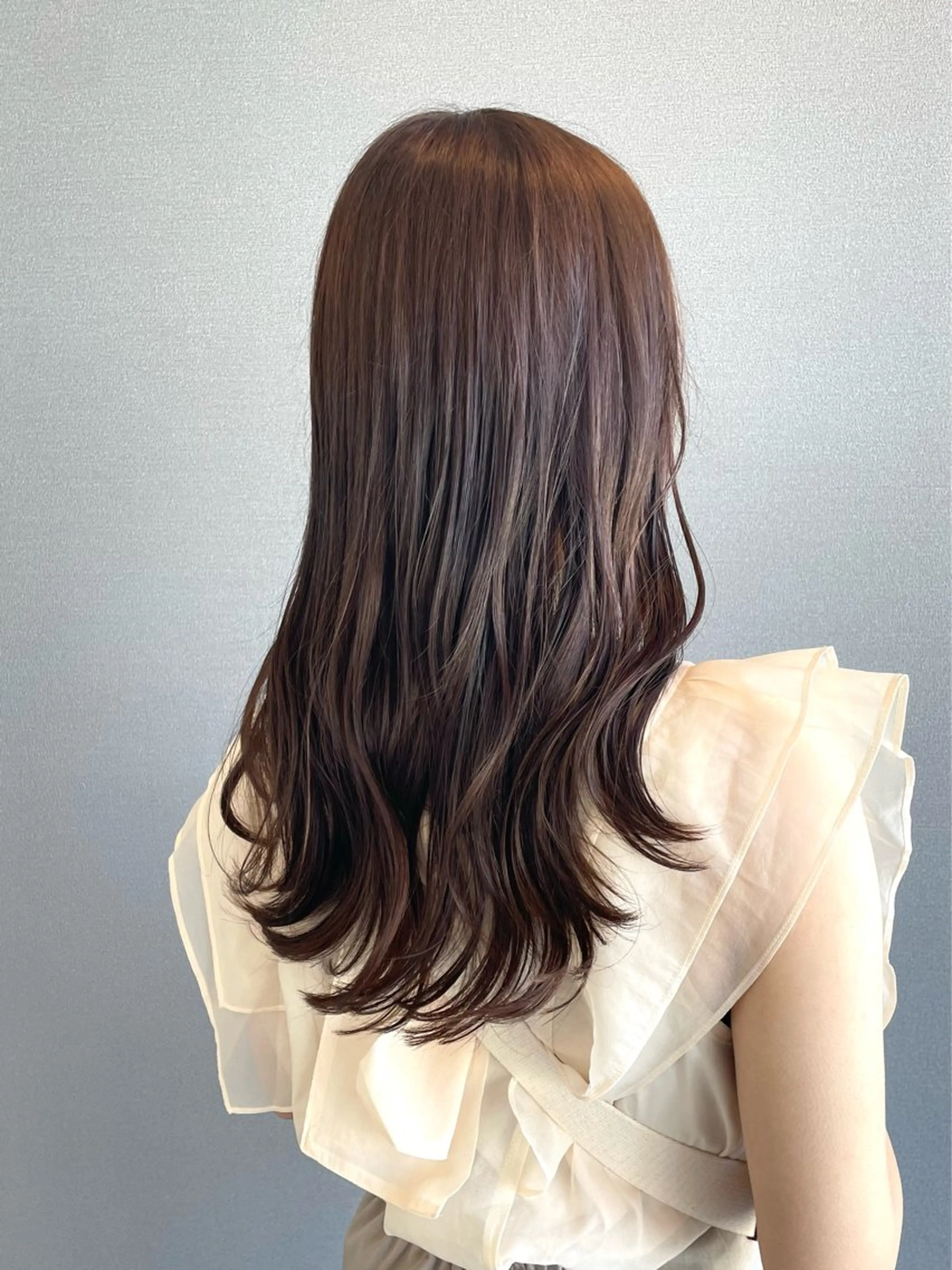 セミロング カラー ブリーチ ブリーチなしカラー カット ヘアカラー トリートメント kitin  吉祥寺 山岸花のヘアスタイル