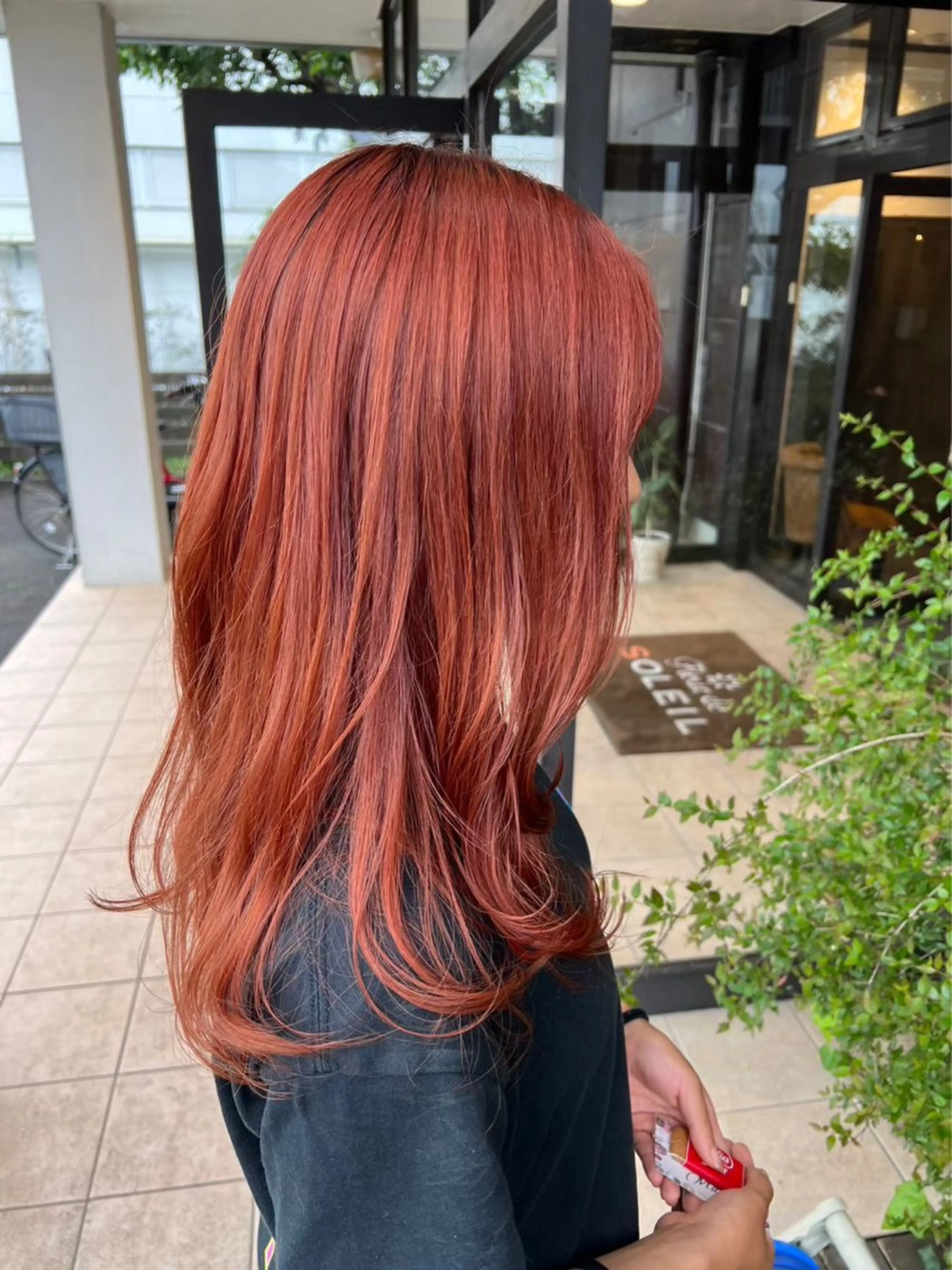 ロング カラー 赤み消しカラー 🩵かりんのヘアスタイル