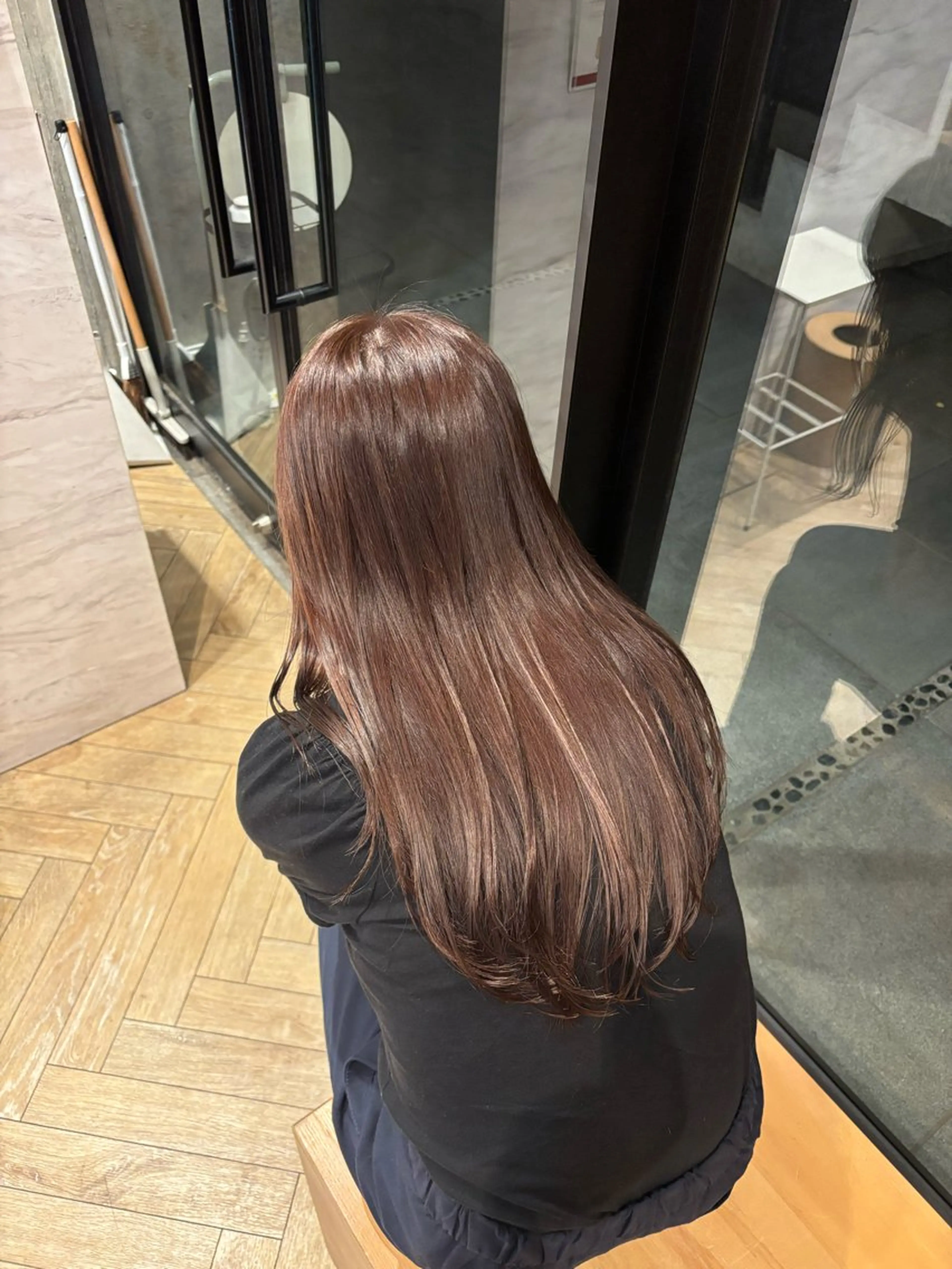 セミロング 透明感カラー🤎/ ツヤカラー/さくらのヘアスタイル