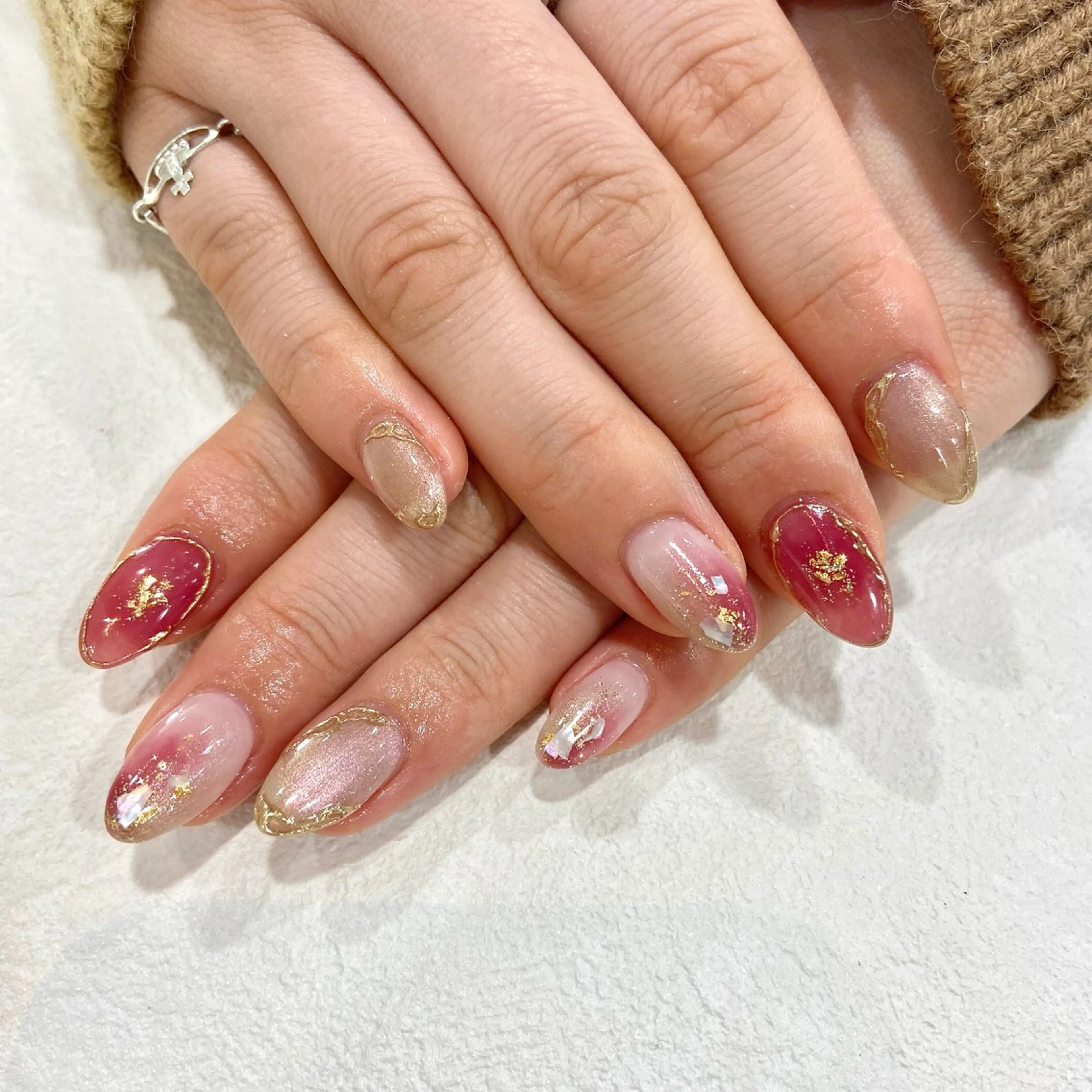 ネイル 春ネイル ハンドネイル Allure小山店 Maiのネイルデザイン