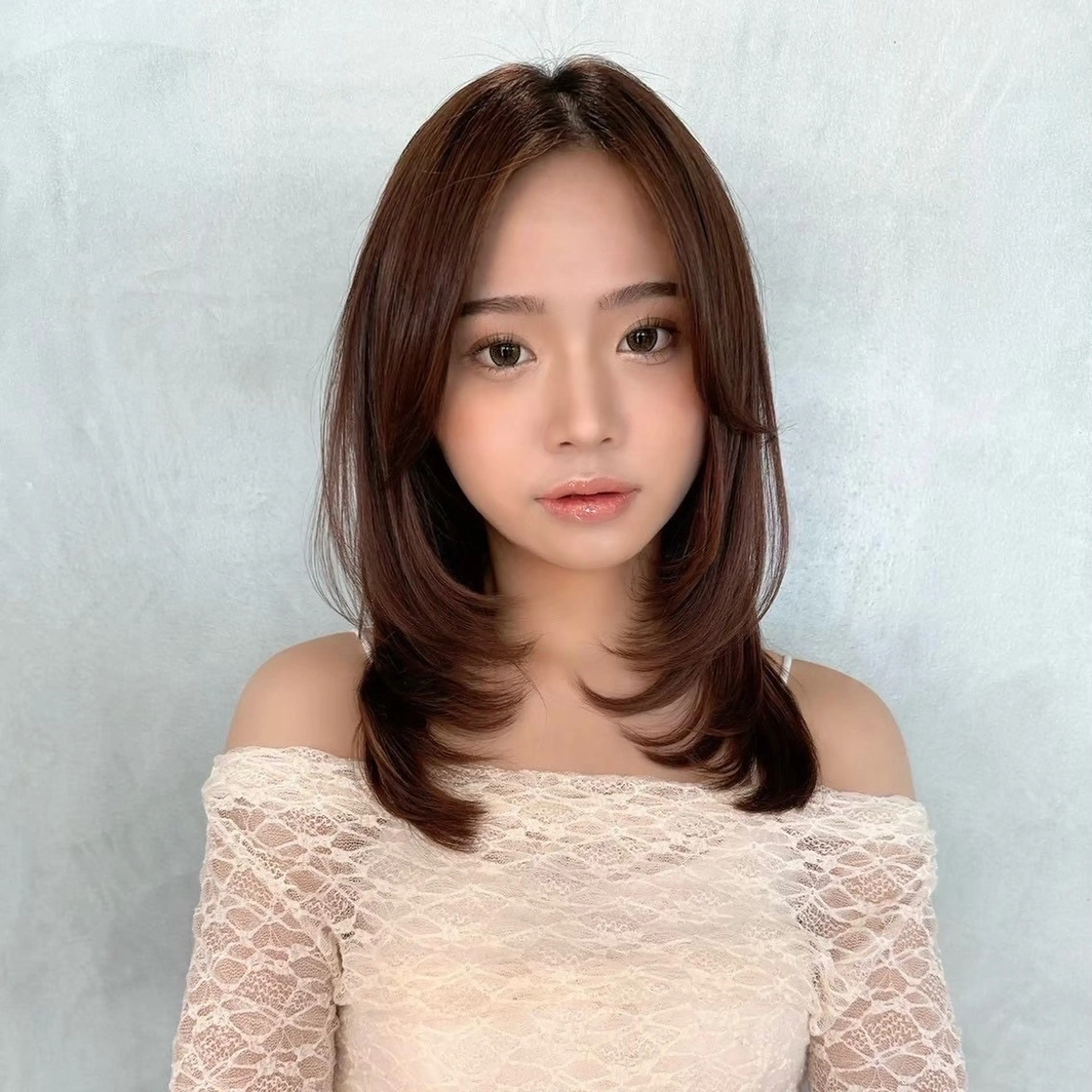 セミロング 似合せ/結べる レイヤー/遼祐のヘアスタイル