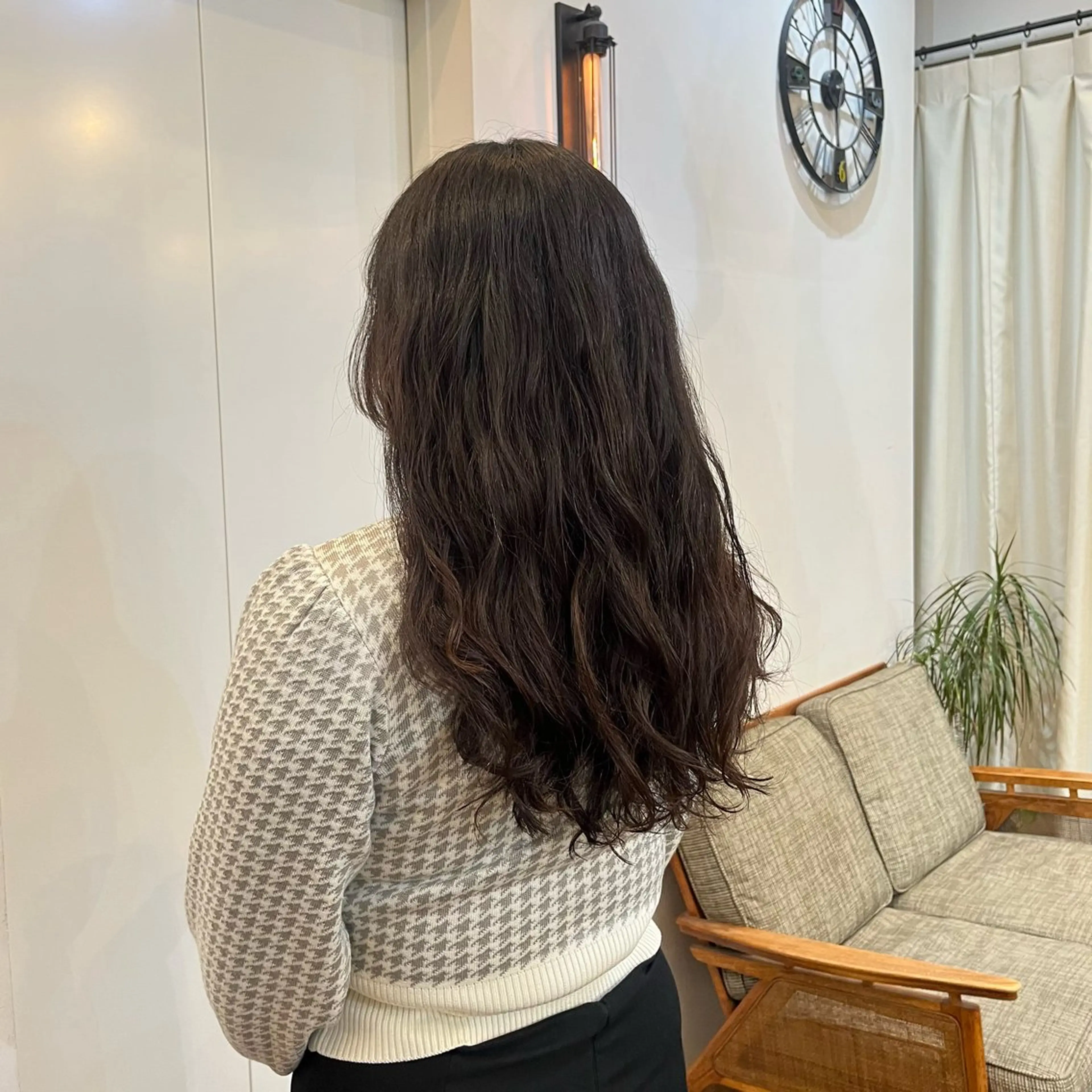 セミロング パーマ セミロングパーマ 韓国風ヘア デジタルパーマ パーマ ✩.*˚こなね /ブリーチカラー募集のヘアスタイル