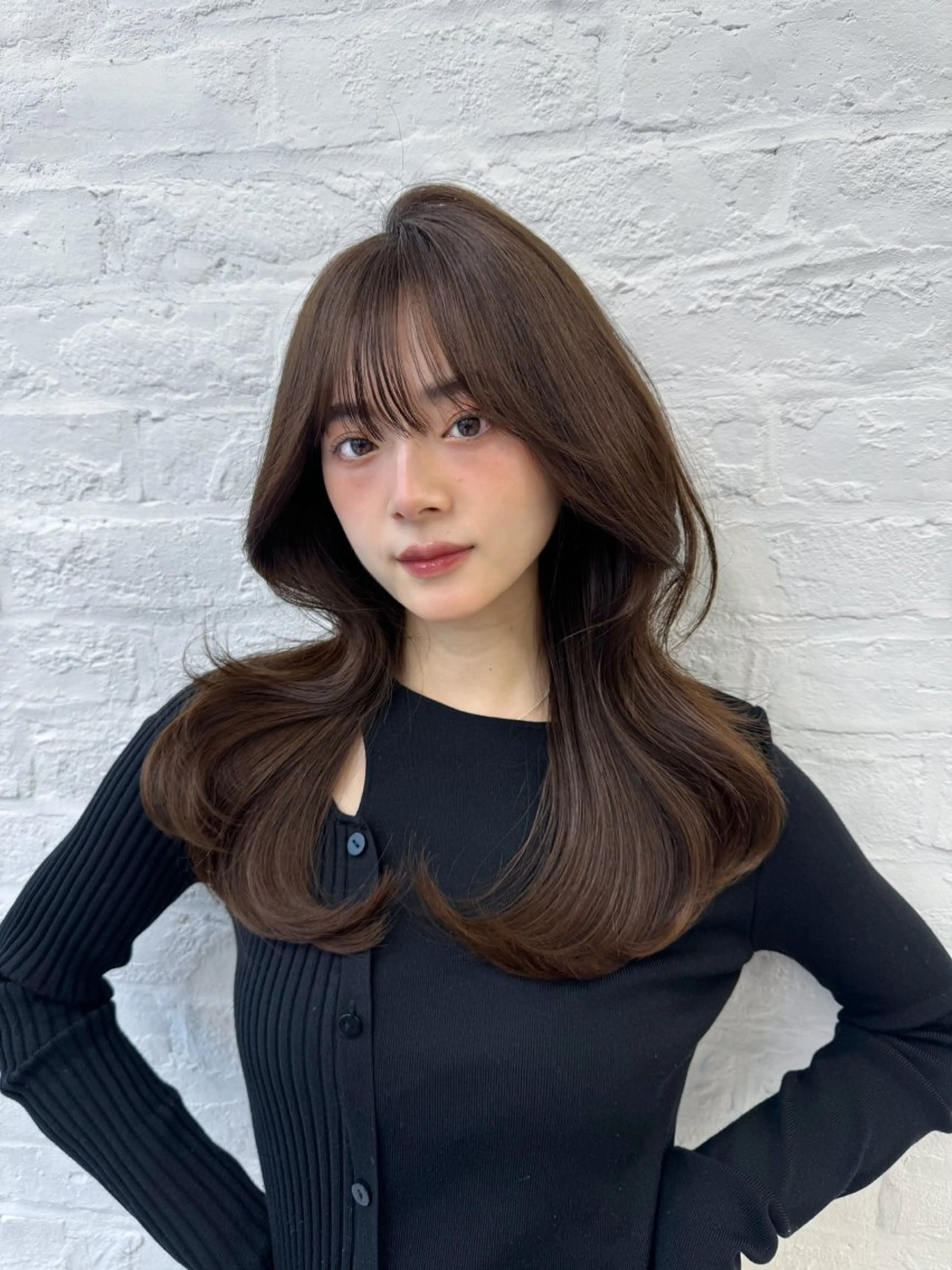 セミロング 映える顔まわり/前髪 特化 💗 ユキマのヘアスタイル