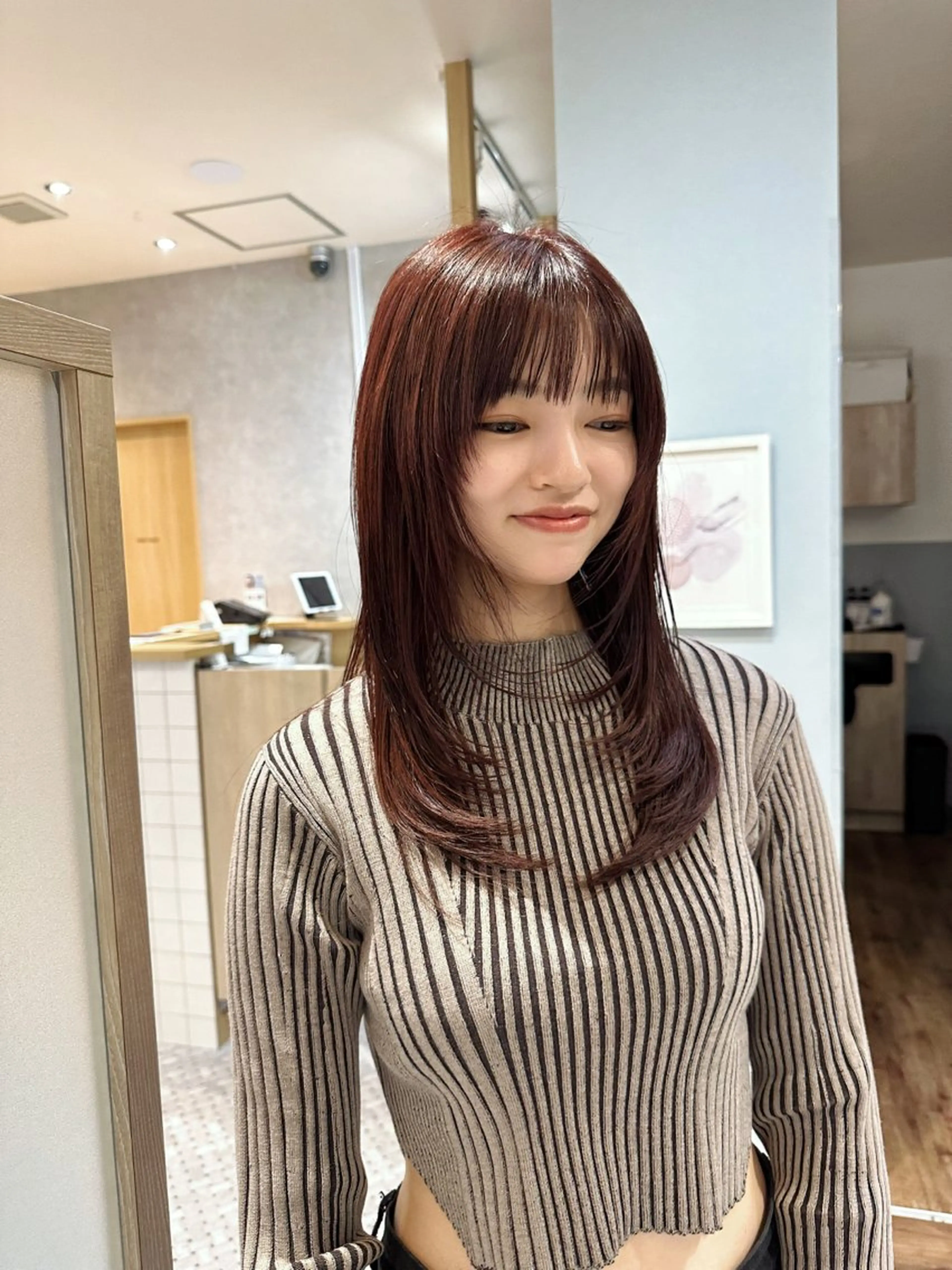 ロング カラー ヘアアレンジ REONA🪽✨薬院 レイヤーカット🫧のヘアスタイル