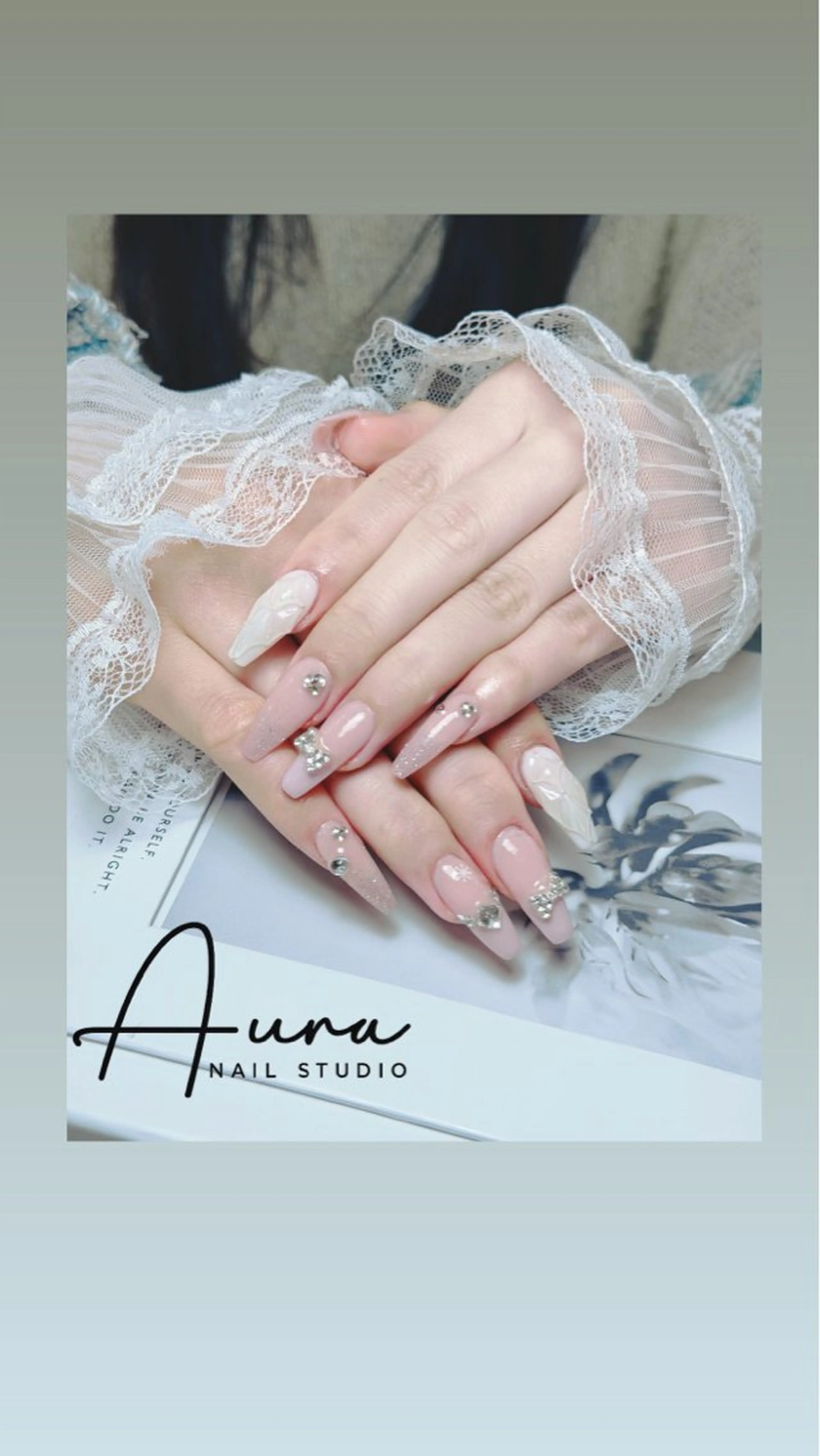 ネイル ハンドネイル Aura Nail HanNaのネイルデザイン