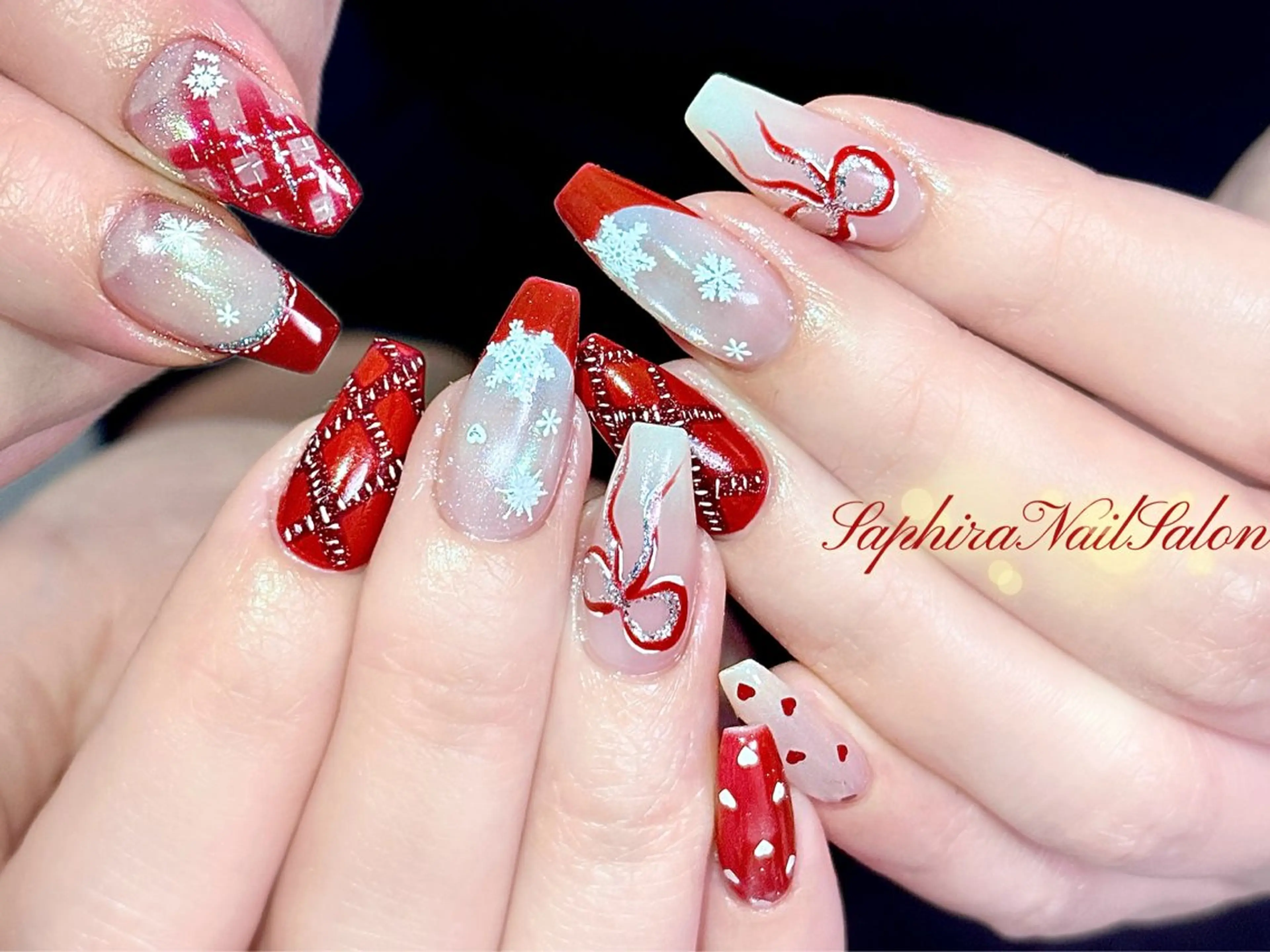 カラー ハンドネイル Saphiraネイル サロン錦糸町のネイルデザイン