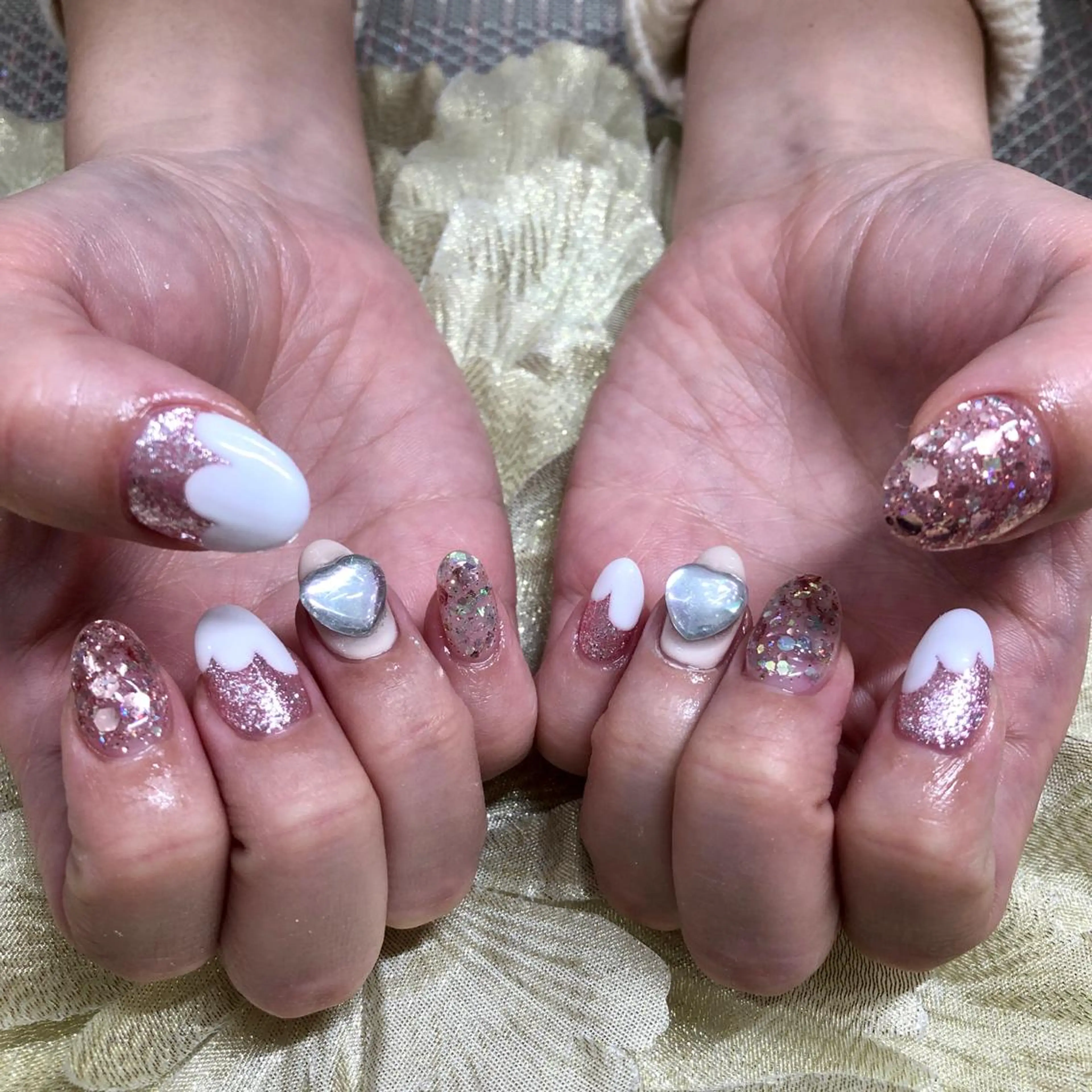 ネイル ジェルネイル ハート J terrace Nailのネイルデザイン