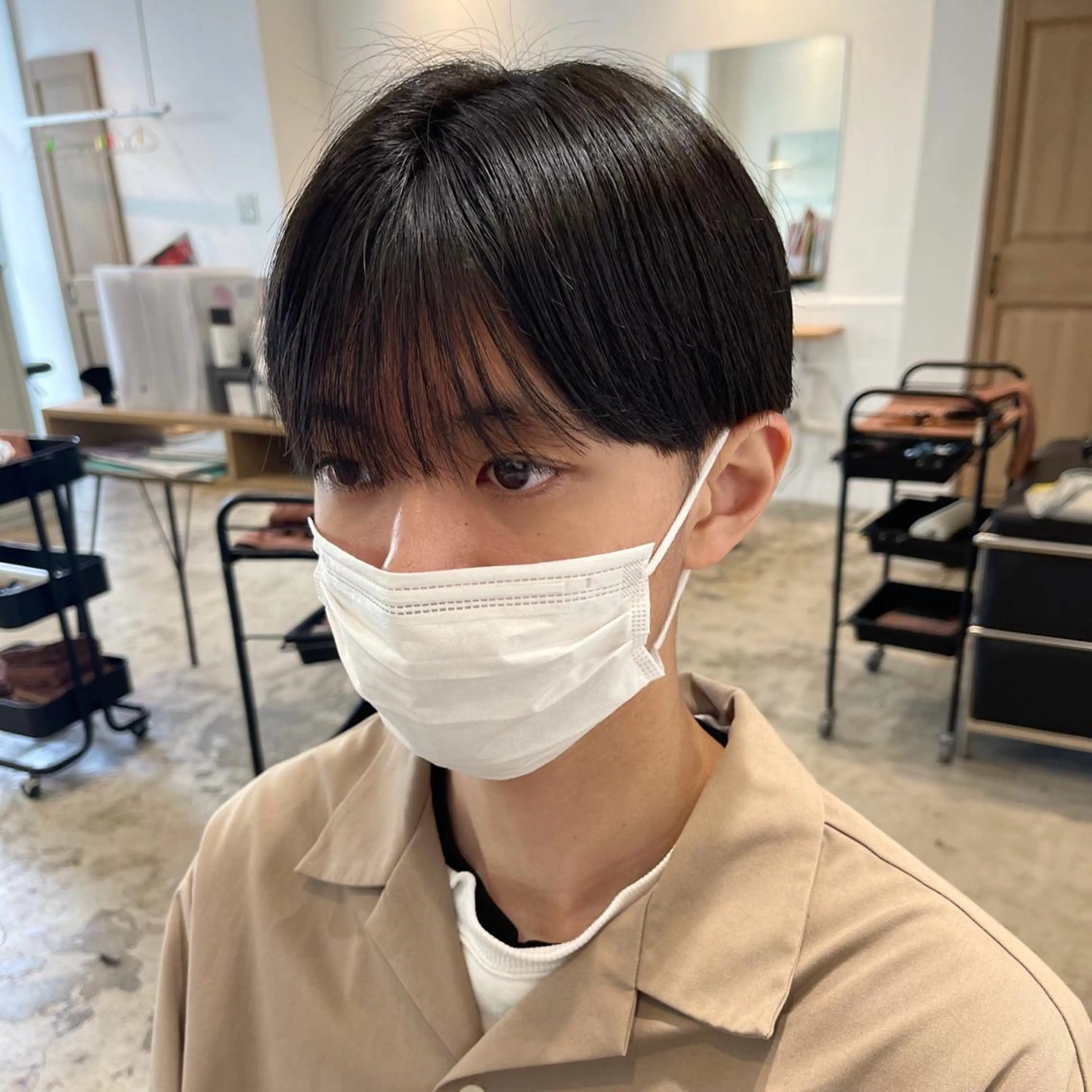 ショート メンズ マッシュ シースルーマッシュ 似合わせカット カット 悩みを解決💫似合せ RENのヘアスタイル