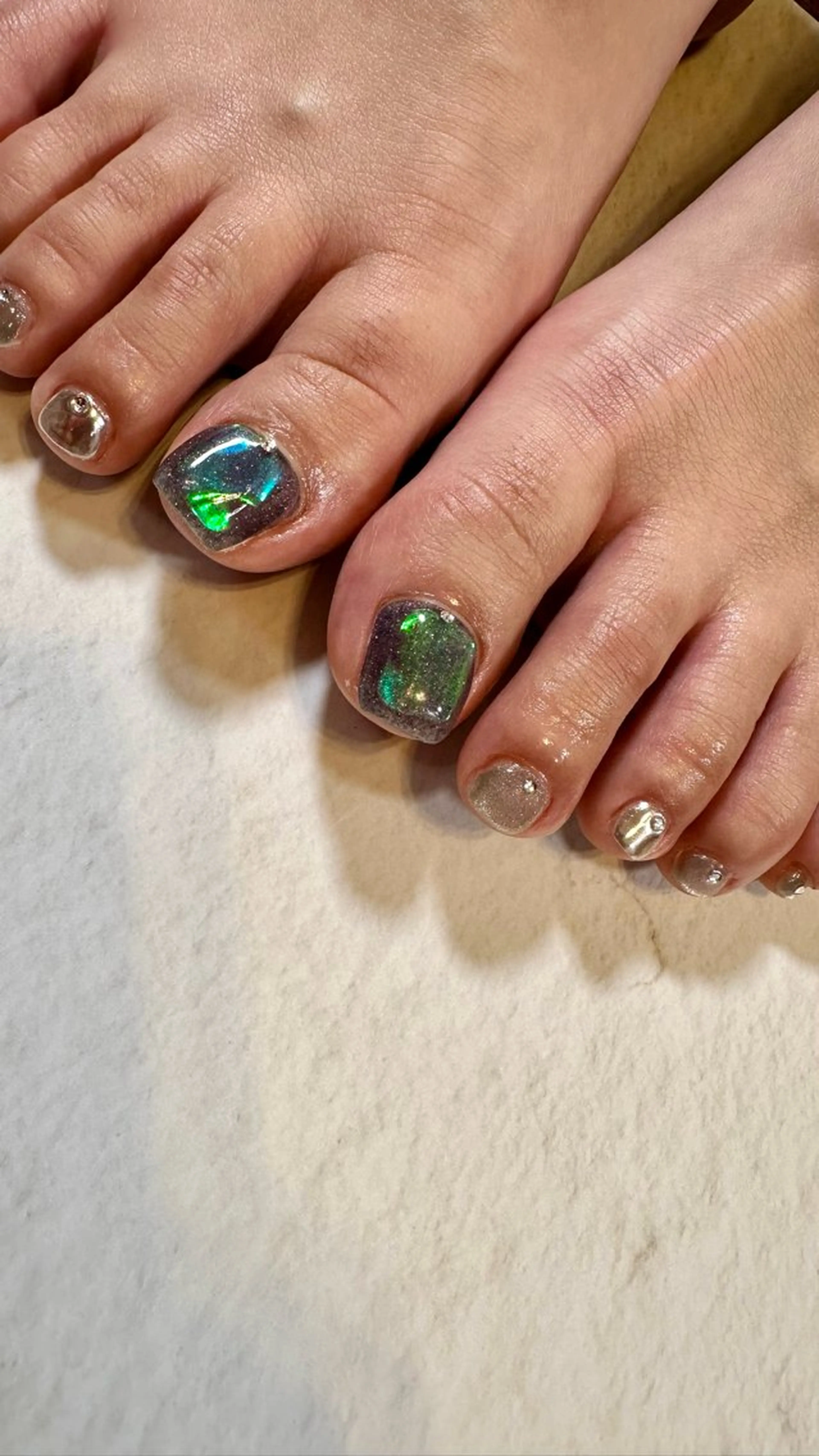 ネイル フットネイル ニュアンスネイル フットネイル Atelier Ariのネイルデザイン