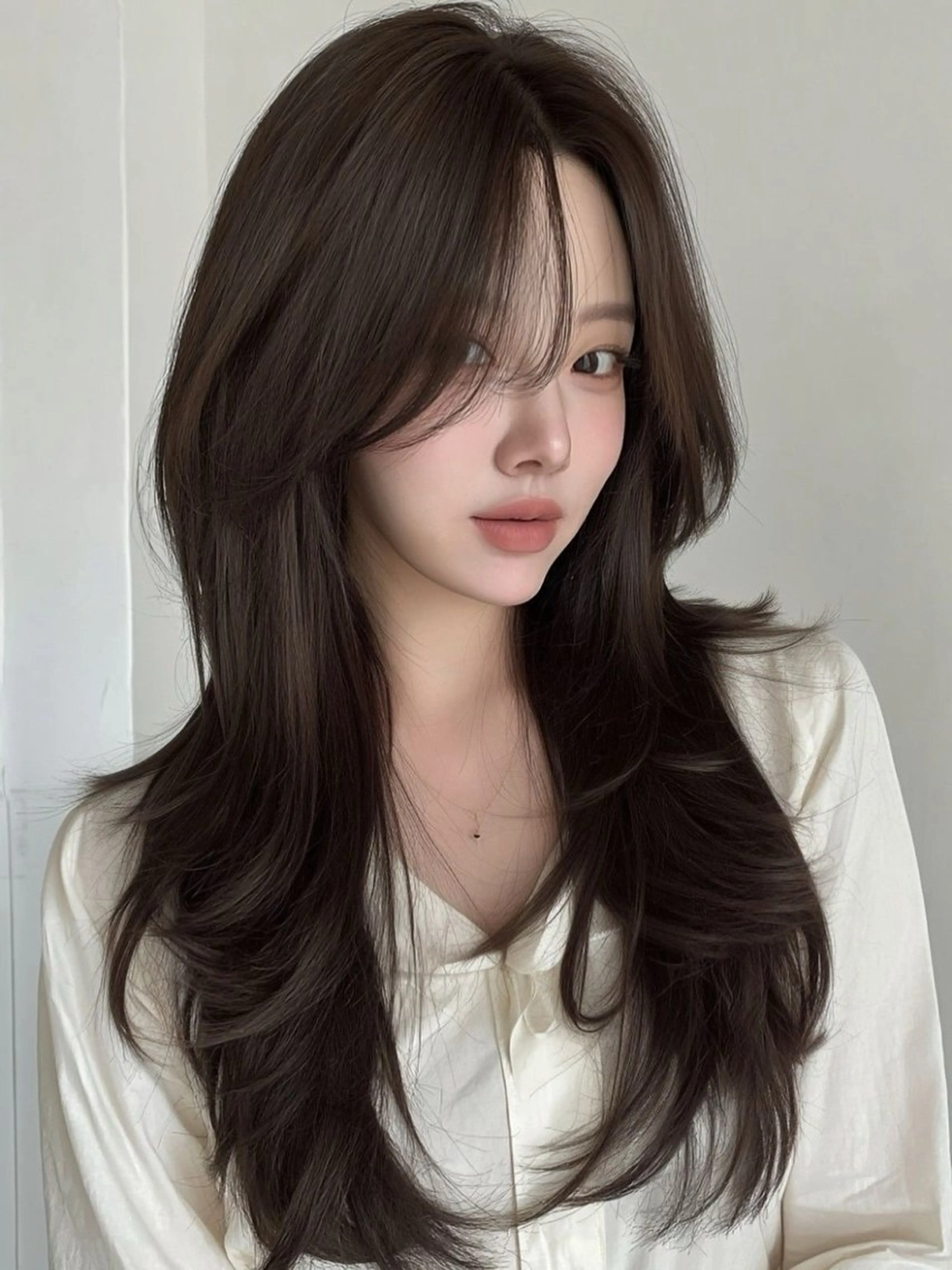 ロング レイヤーカット💎 髪質改善のヘアスタイル