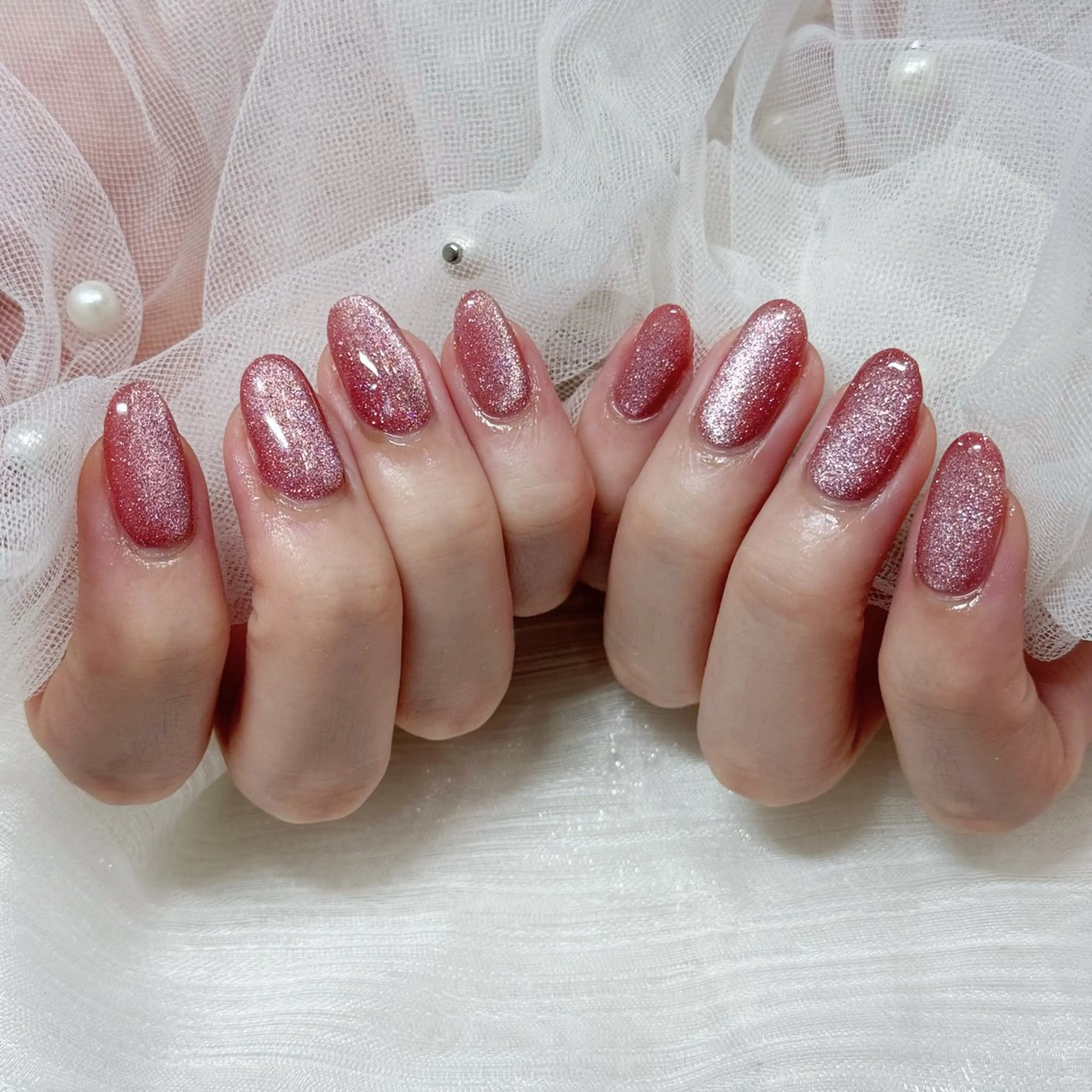 ネイル マグネットネイル ハンドネイル 🎀Mai 🎀✩.*のネイルデザイン