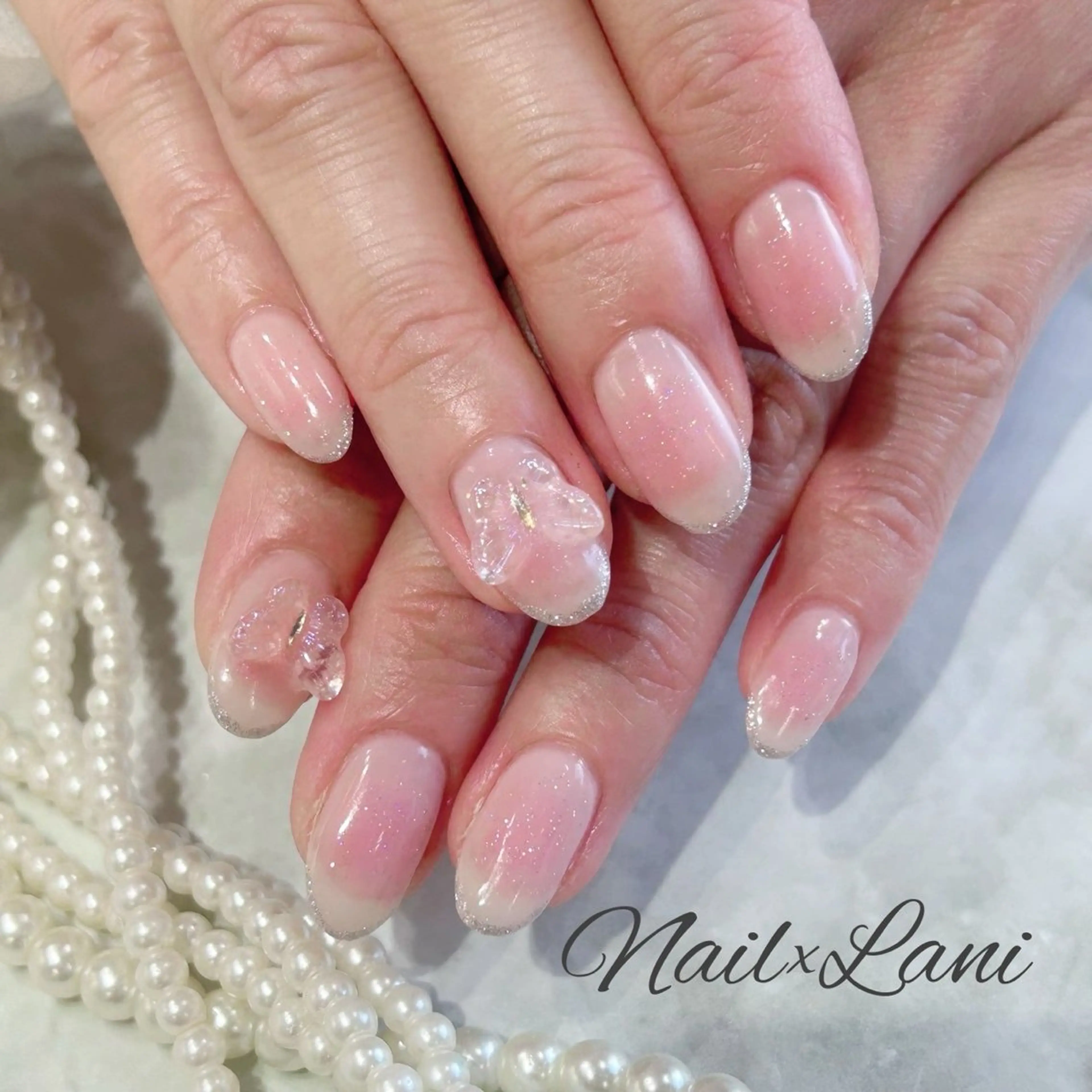 ネイル フットネイル ジェルネイル マグネットネイル パラジェル Nail×Lani 深爪矯正対応◎のネイルデザイン