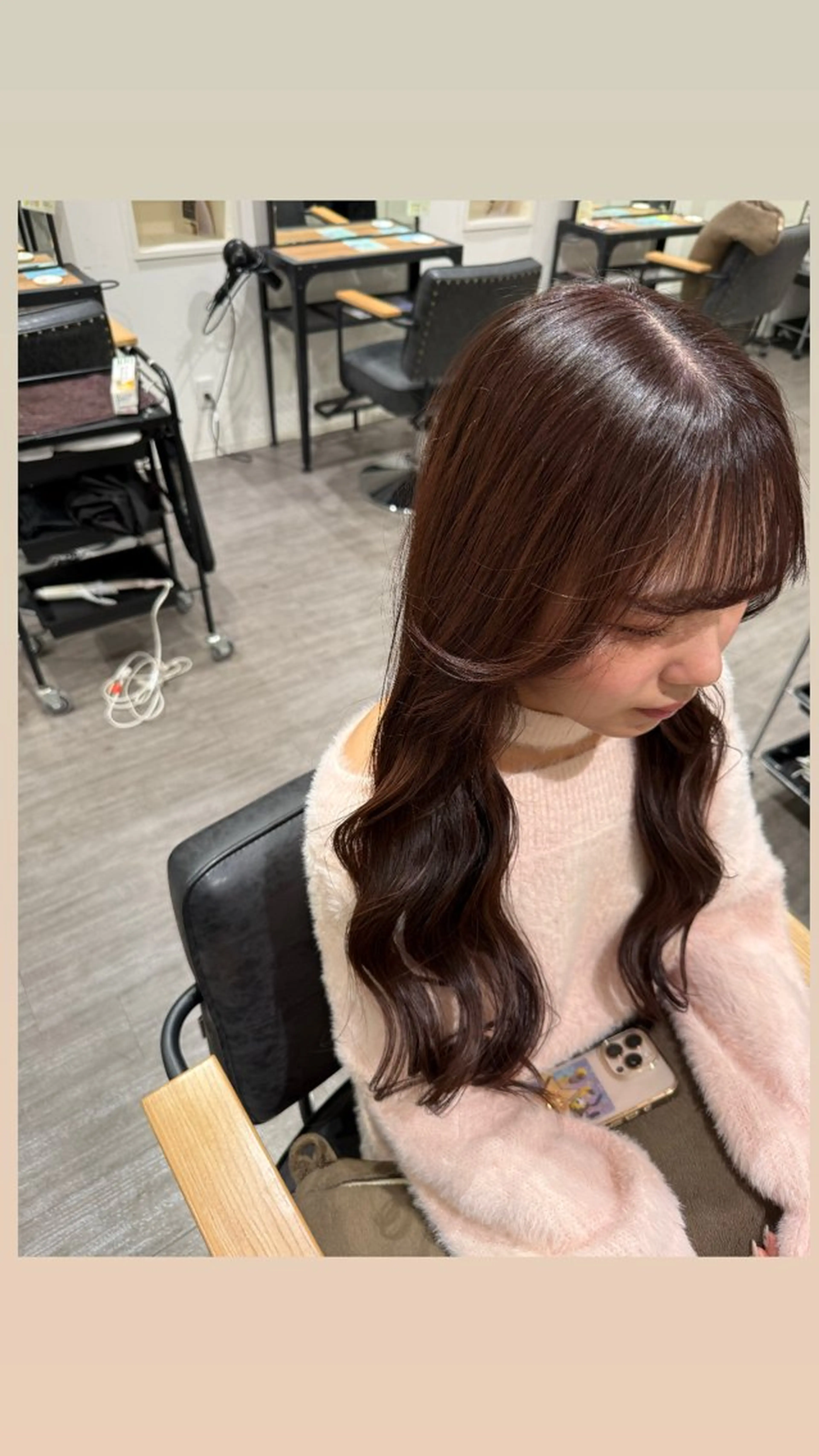 ロング カラー ブラウンカラー ヘアカラー トリートメント 艶髪レイヤー上田 紗也🇰🇷💗のヘアスタイル