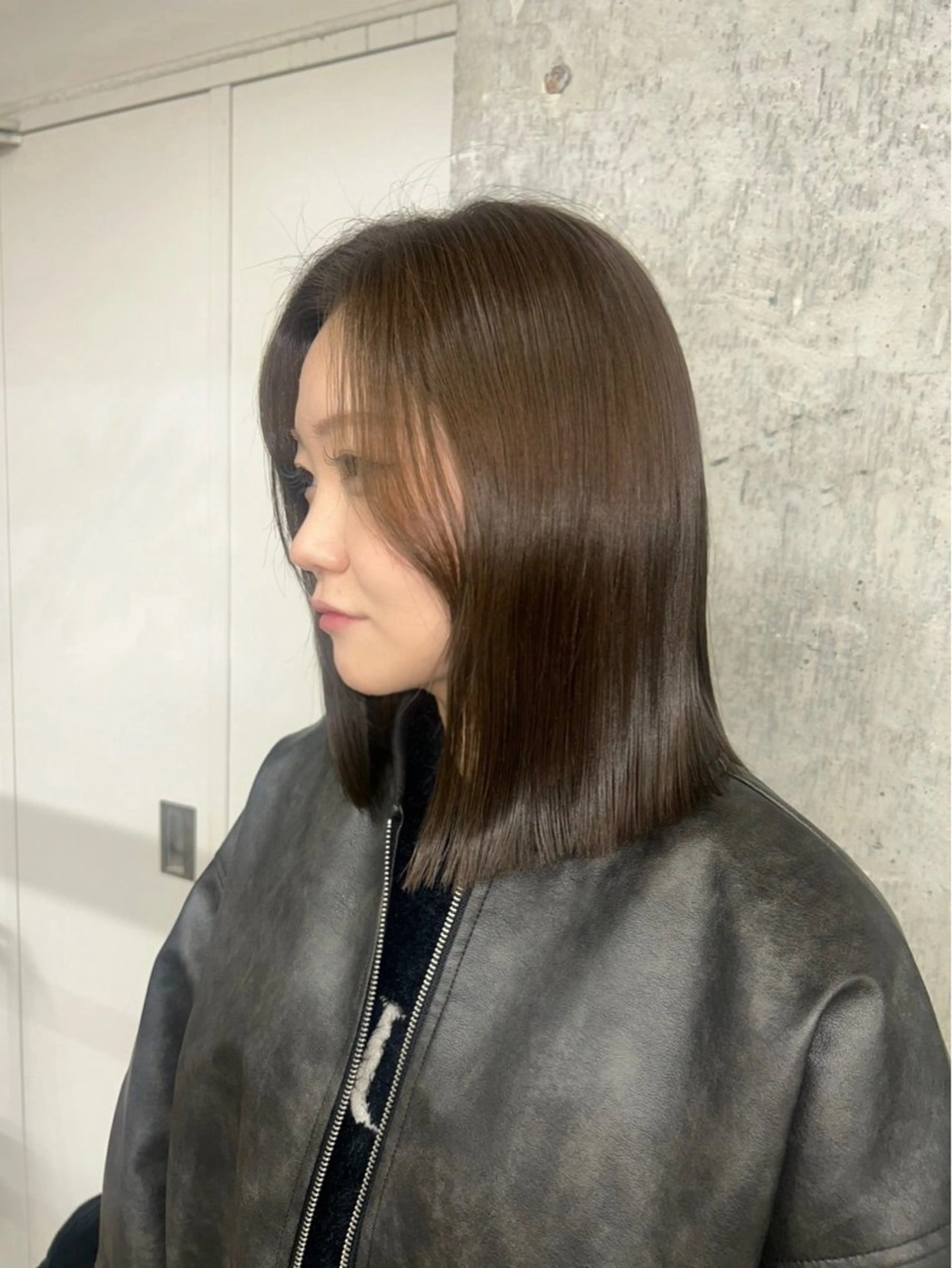 ミディアム 伊藤ほのか/パーマ /酸性ストレートのヘアスタイル