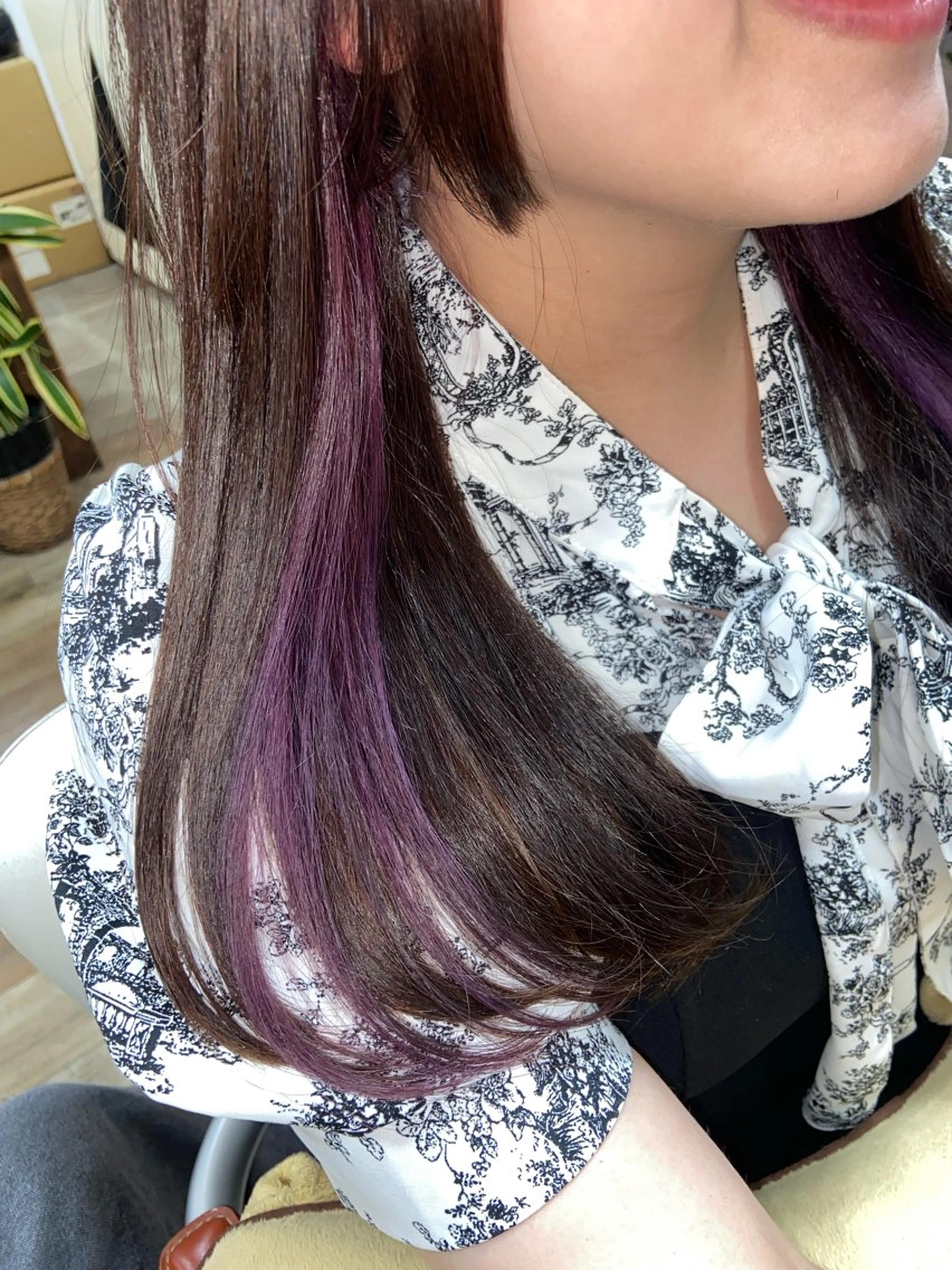 ロング カラー ヘアアレンジ イヤリングカラー レイヤーカット ヘアカラー イツキ🌕デザインカ ラー🥨髪質改善🫧のヘアスタイル