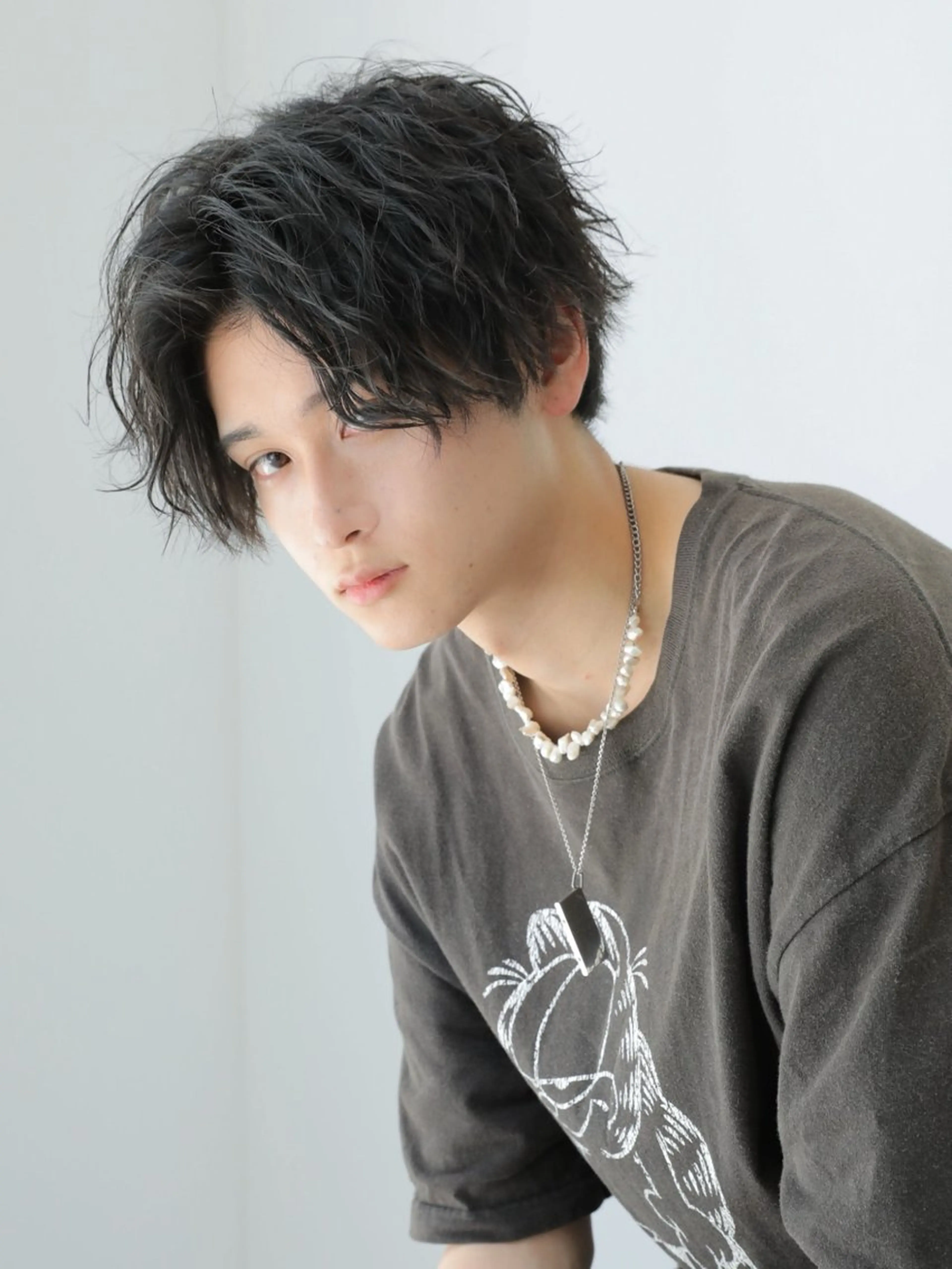 【ミニモ4月限定ゲリラクーポン】メンズスタイルカット+パーマ(眉カット+セット付き)🔥の写真