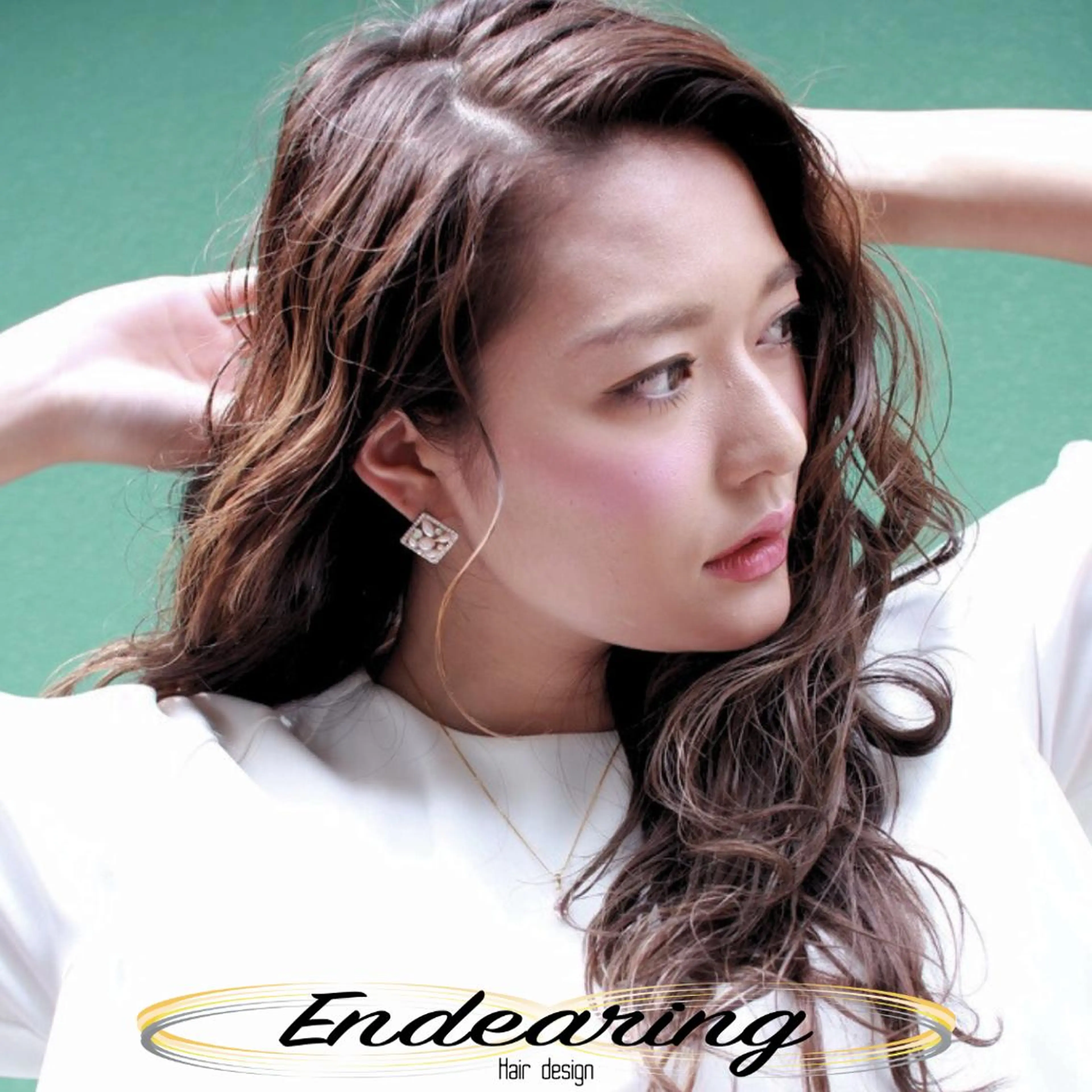 ロング アッシュ くせ毛 レイヤーカット ロング 似合わせカット カット ヘアカラー Endearing 銀座/レイヤーカットのヘアスタイル